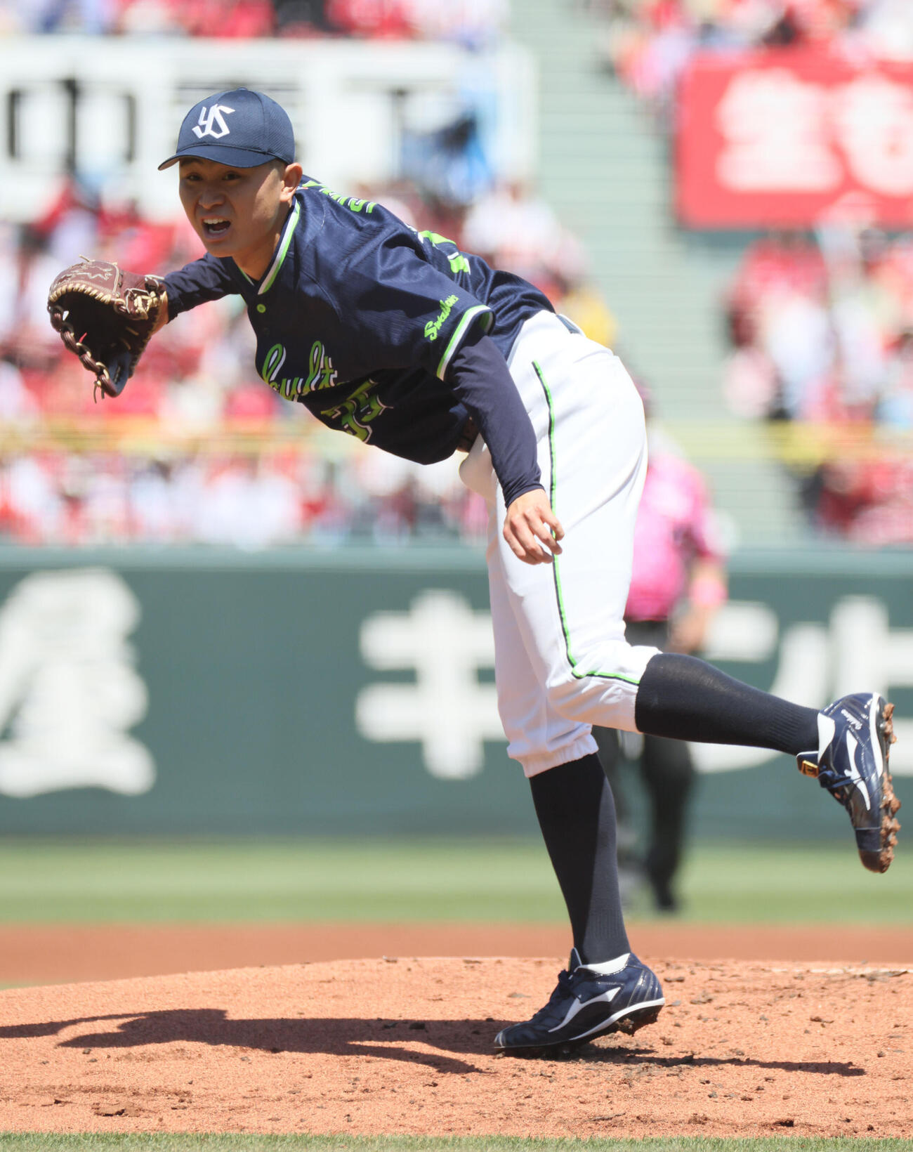 広島対ヤクルト　ヤクルト先発の石原勇輝（撮影・加藤孝規）
