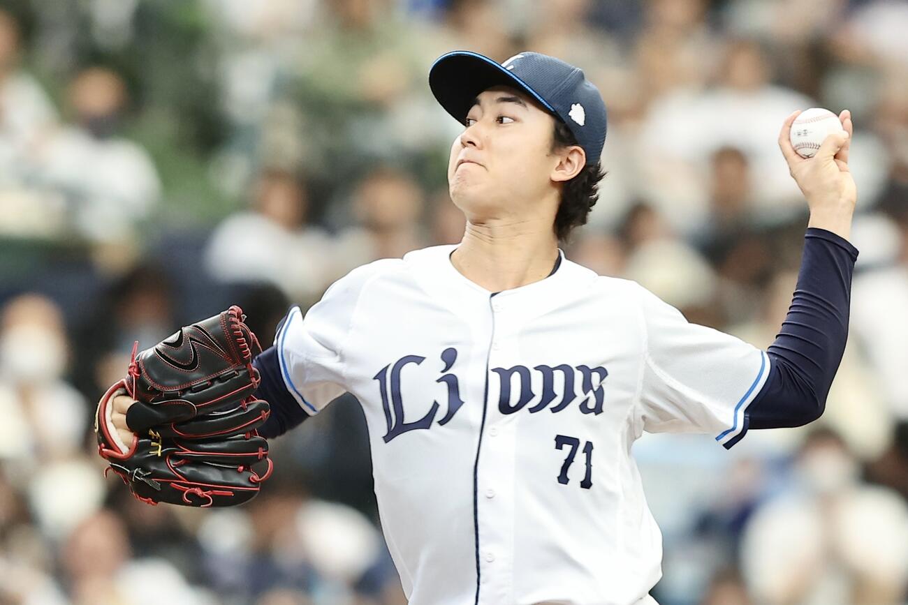 西武対楽天　先発登板する西武菅井信也（撮影・河田真司）