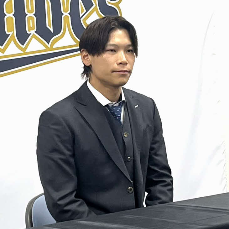 オリックス中川圭太（2025年12月撮影）