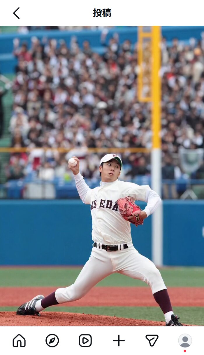 斎藤佑樹氏のインスタグラムから
