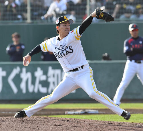 ソフトバンク藤原大翔（2026年2月23日撮影）