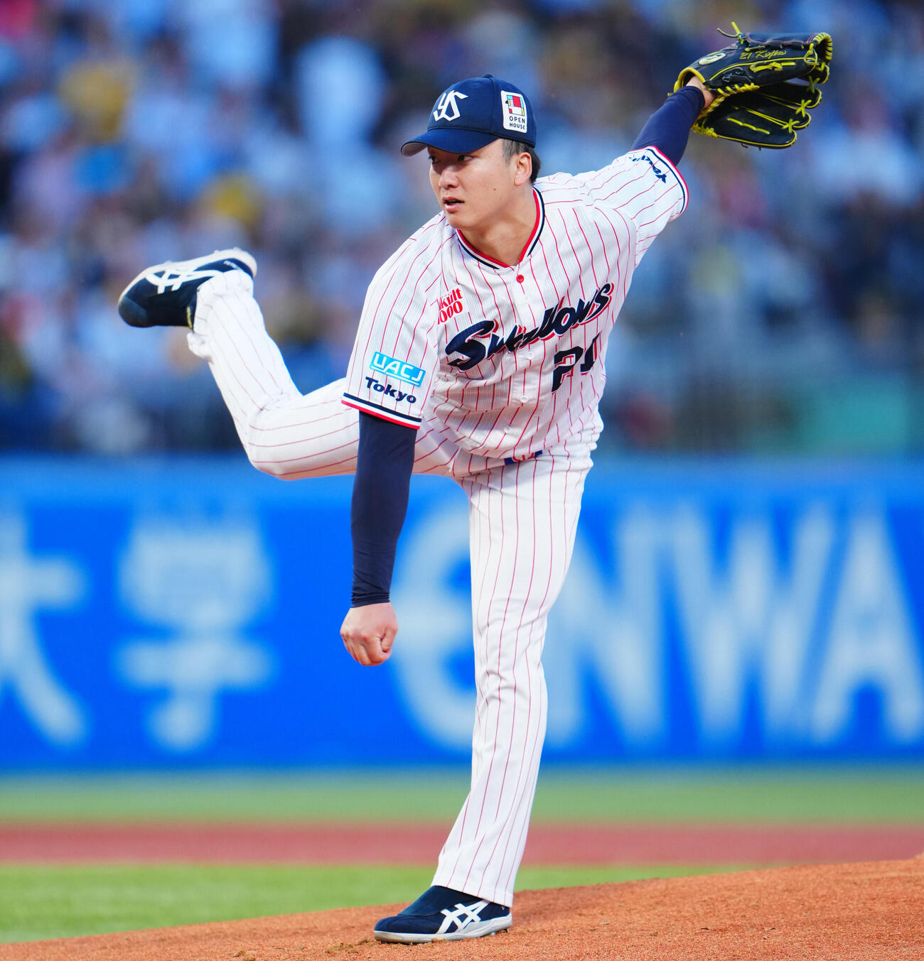 ヤクルト対阪神　力投するヤクルト先発の吉村貢司郎（撮影・垰建太）