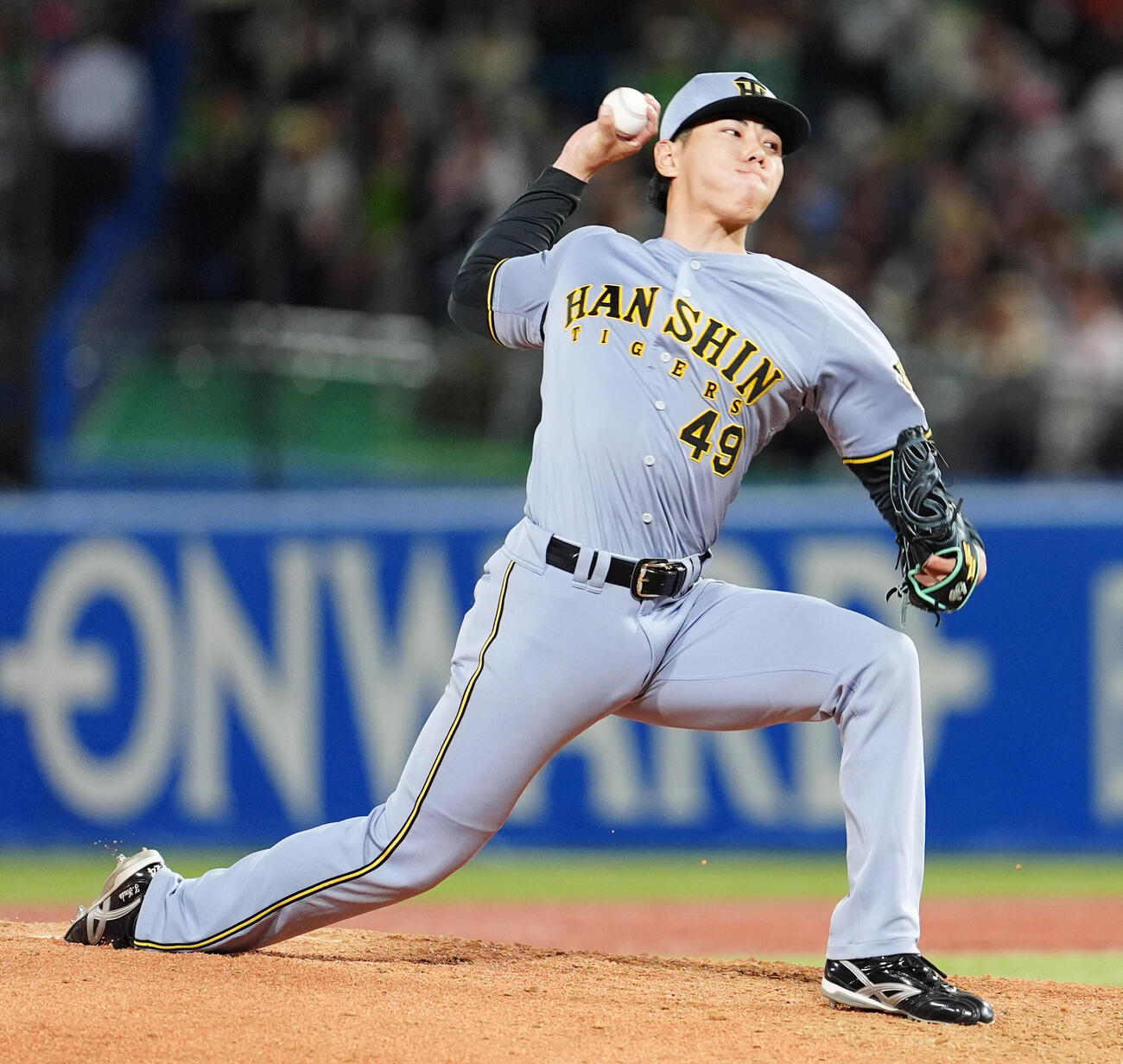 ヤクルト対阪神　8回に登板する阪神工藤泰成（撮影・清水貴仁）