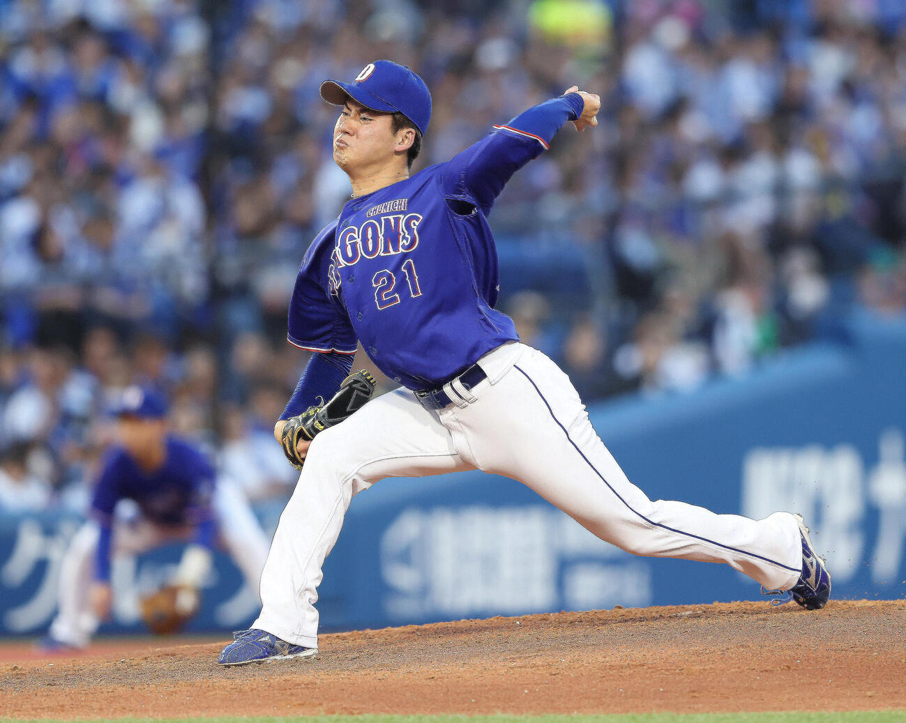 DeNA対中日　中日先発の金丸夢斗（撮影・河田真司）