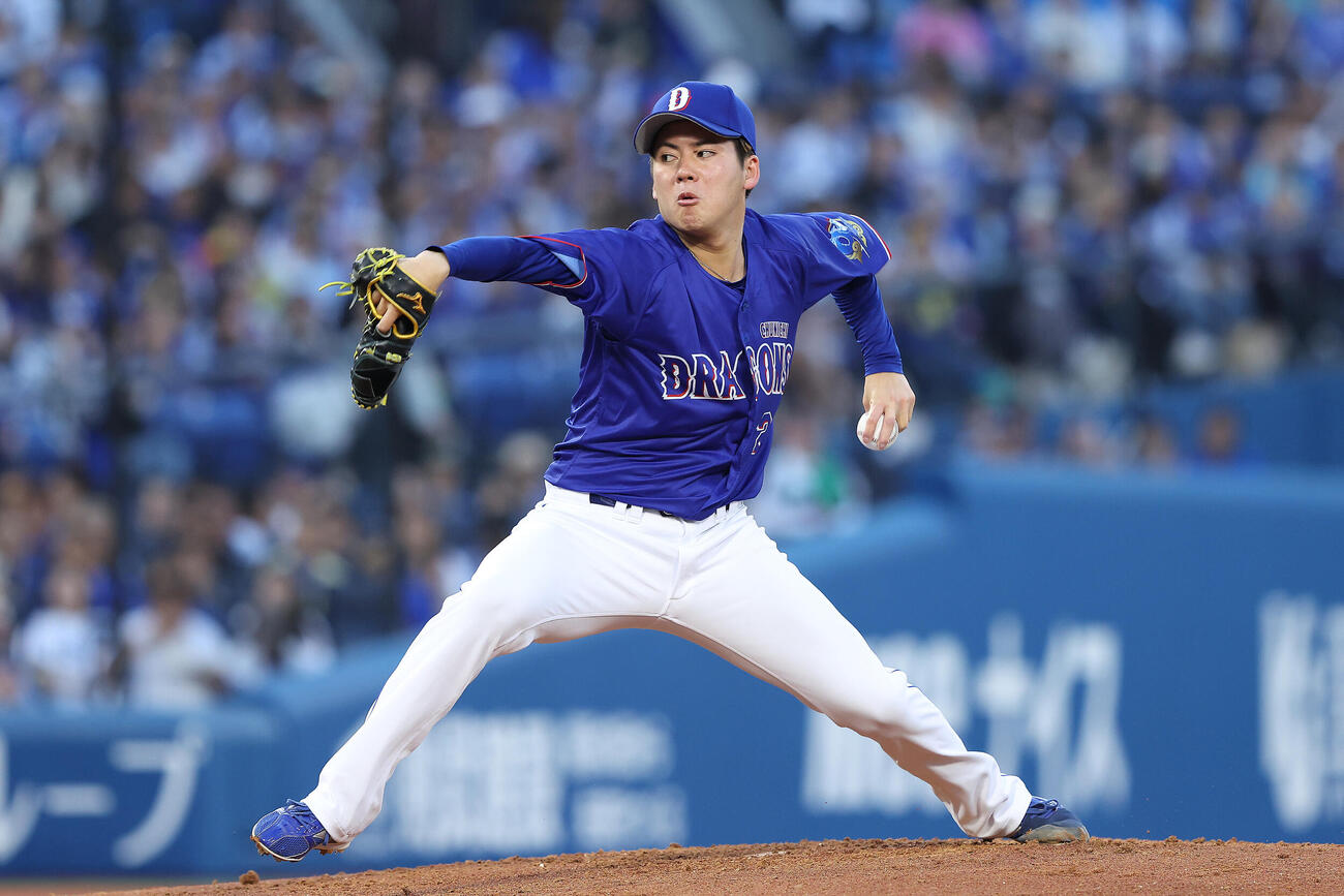 DeNA対中日　中日先発の金丸夢斗（撮影・河田真司）