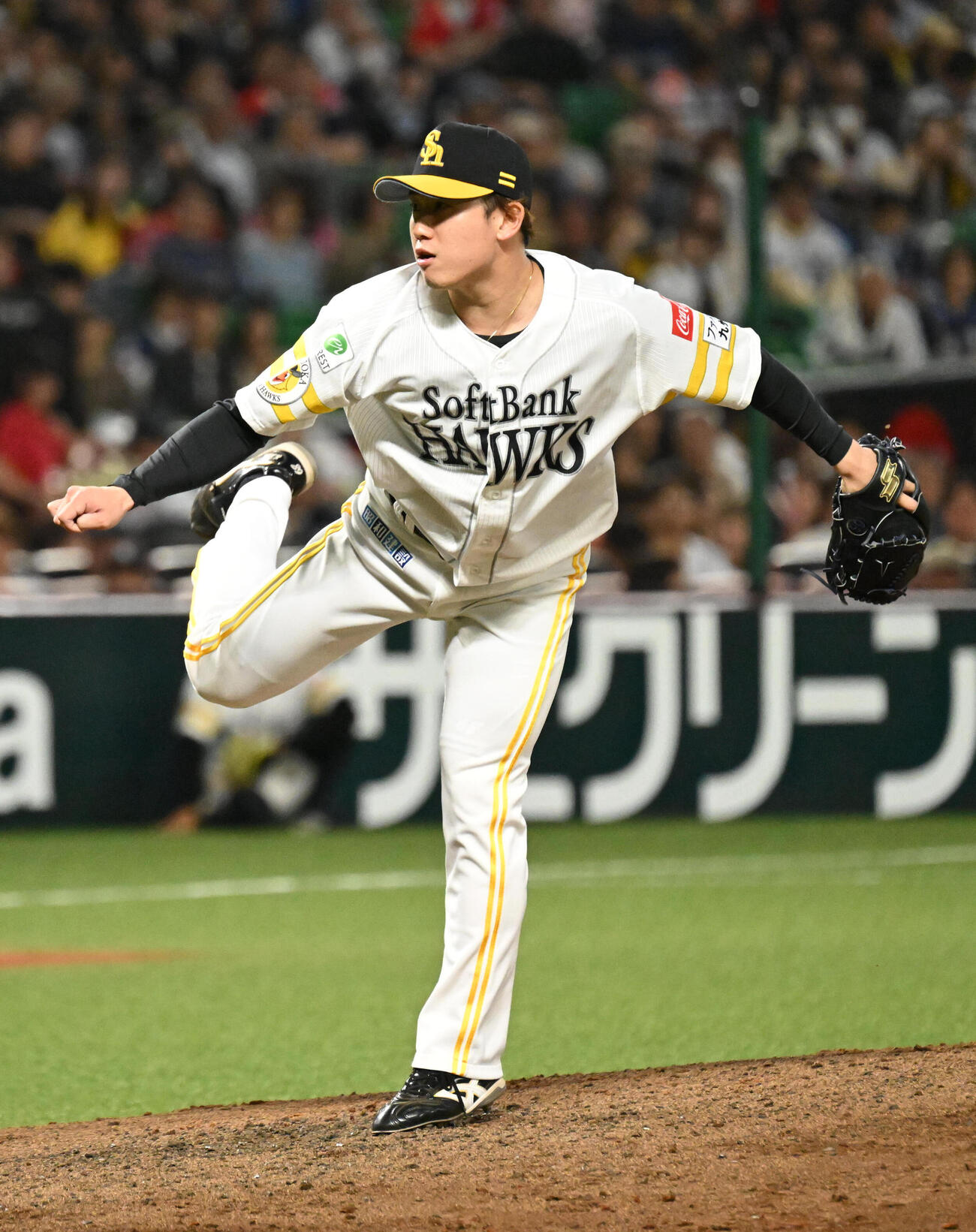 ソフトバンク対西武　ソフトバンク2番手投手の木村光（撮影・林敢治）