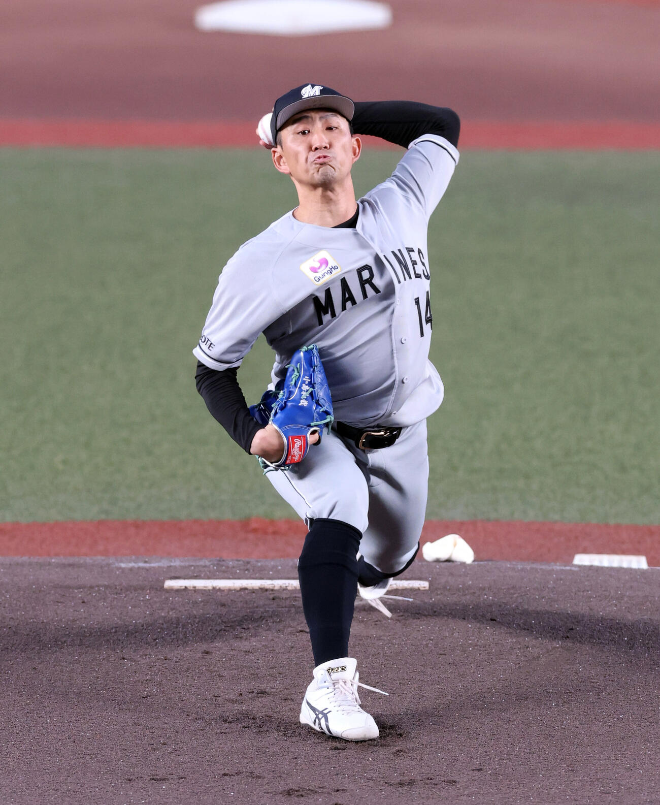 ロッテ対日本ハム　ロッテ先発の小島和哉　（撮影・浅見桂子）