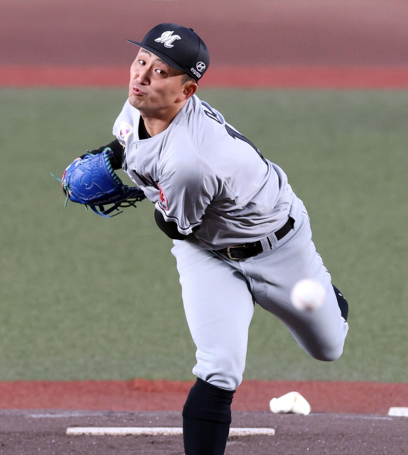 ロッテ対日本ハム　ロッテ先発の小島和哉（撮影・浅見桂子）