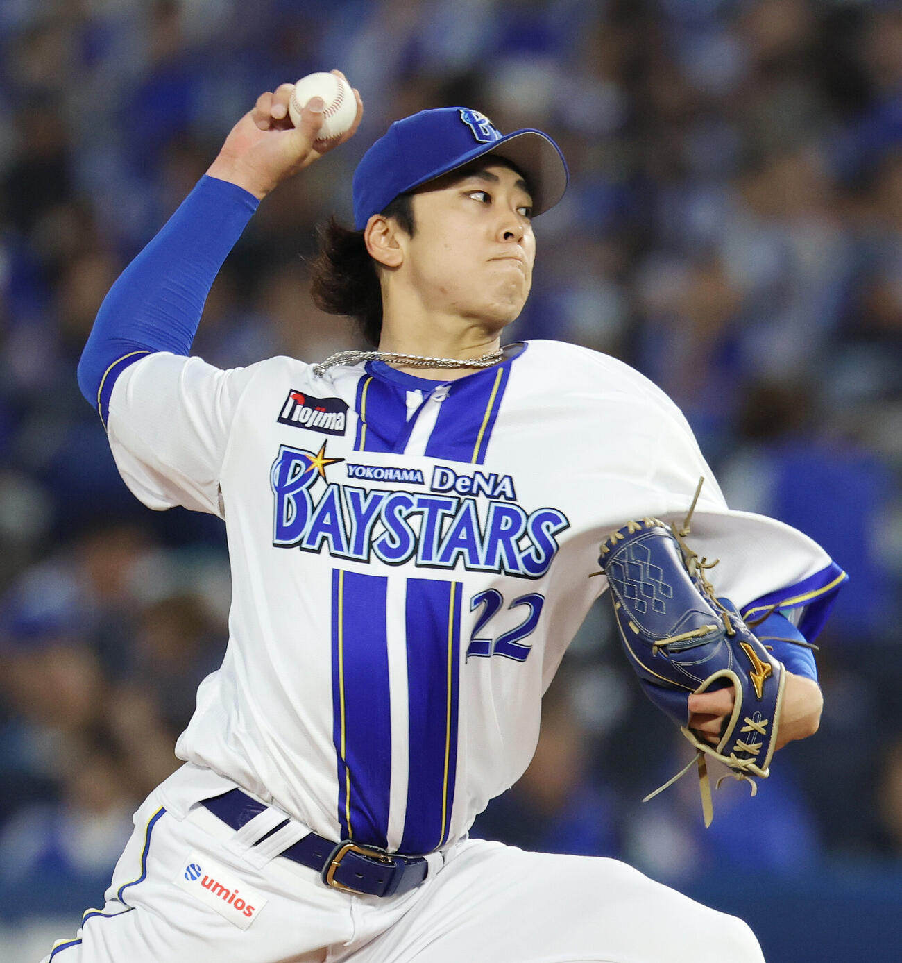 DeNA対中日　DeNA先発の入江大生（撮影・宮地輝）