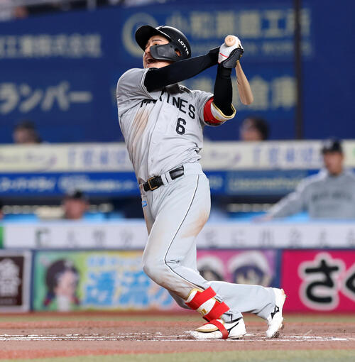 【動画】快音が響く！ロッテ西川史礁２号ソロはレフトスタンドへ