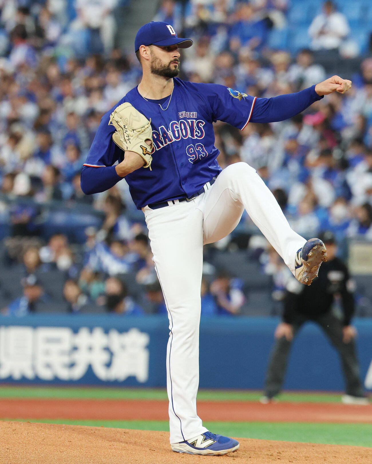 DeNA対中日　中日先発のカイル・マラー（撮影・宮地輝）