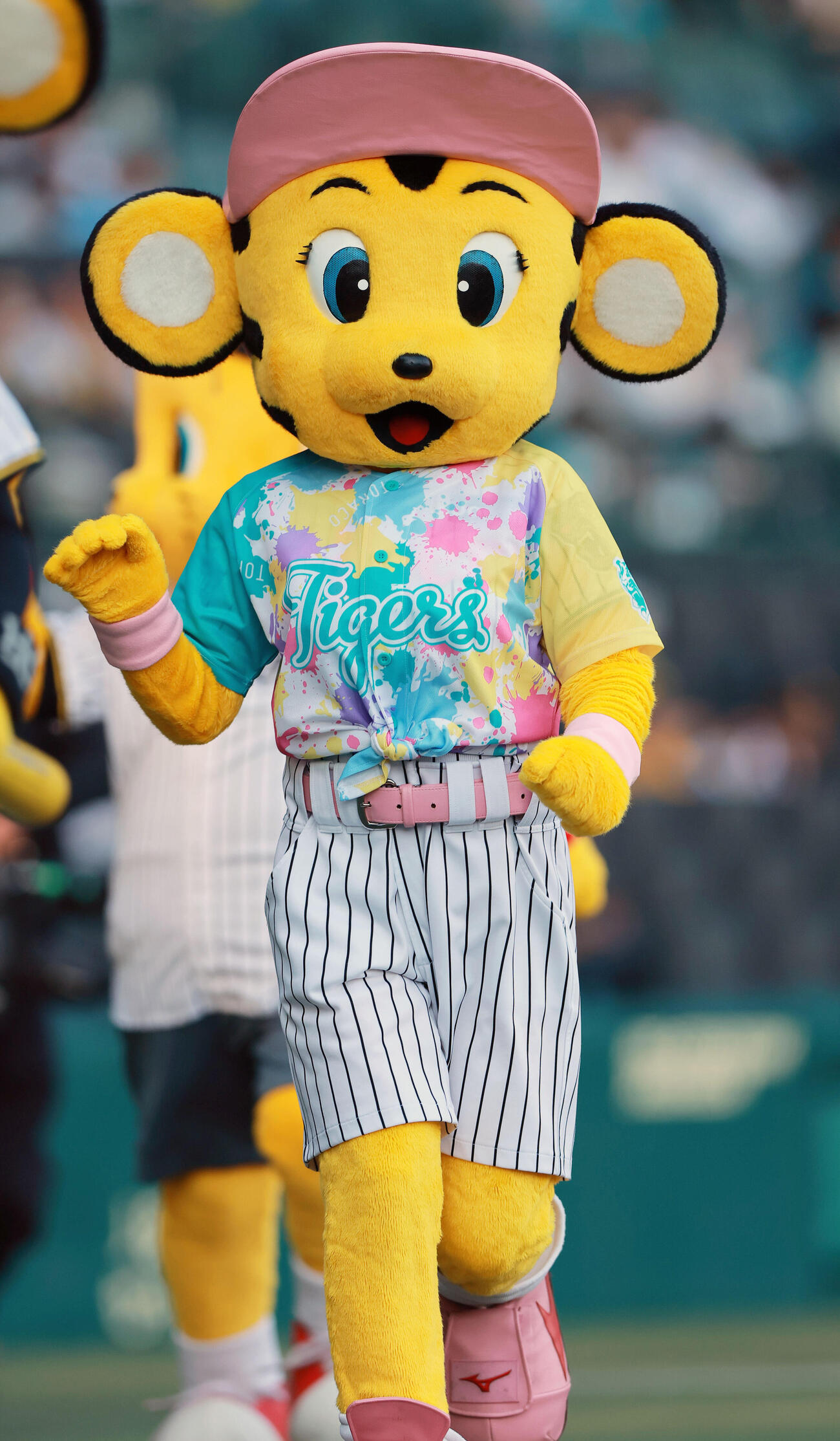 阪神対広島　TORACO DAYユニホームのラッキー（撮影・上山淳一）