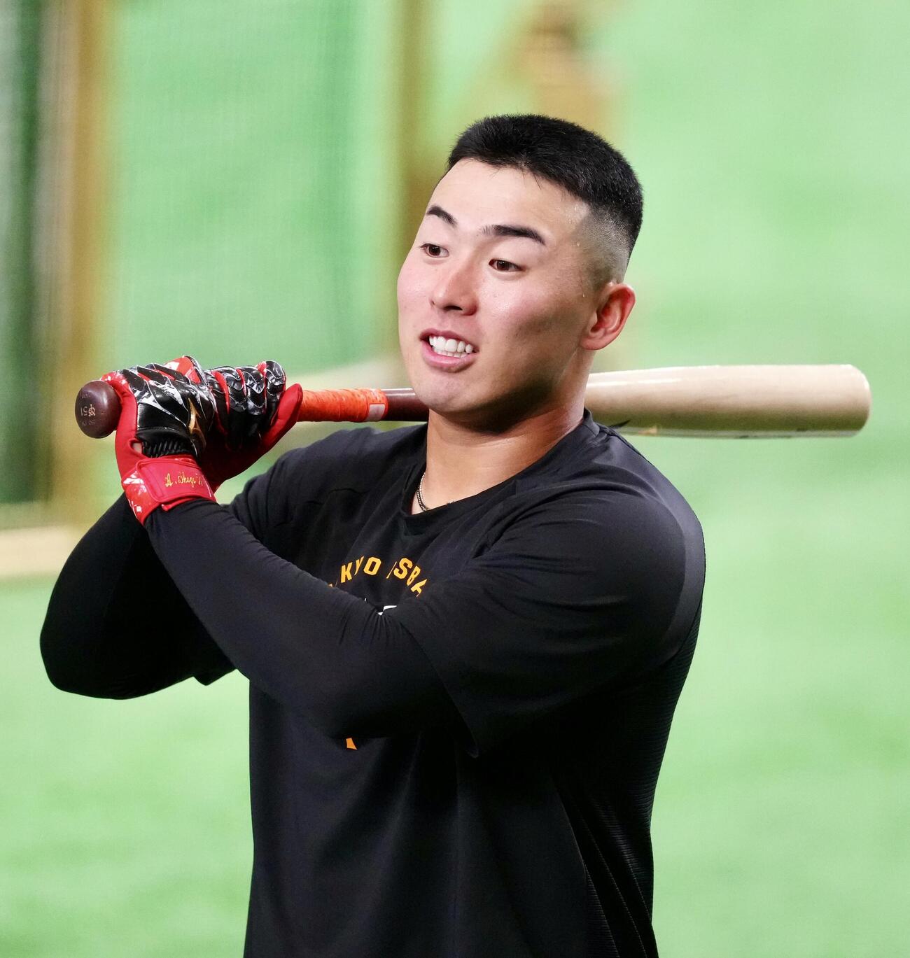 巨人対DeNA 1軍に合流した巨人浅野翔吾（撮影・江口和貴）