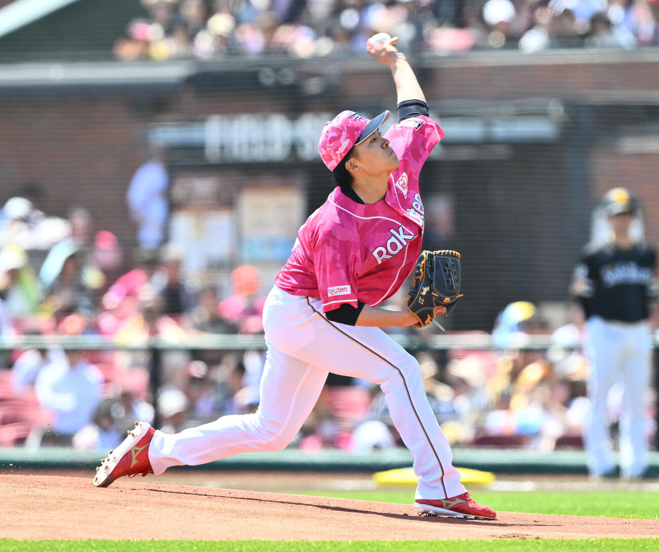 楽天対ソフトバンク　楽天先発の早川隆久（撮影・滝沢徹郎）　