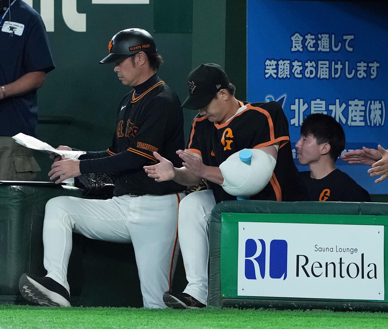 巨人対DeNA　今季3勝目を挙げた巨人井上温大（撮影・たえ見朱実）