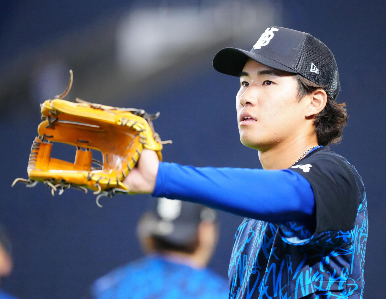 巨人対DeNA 1軍に合流したDeNA宮下朝陽（撮影・江口和貴）