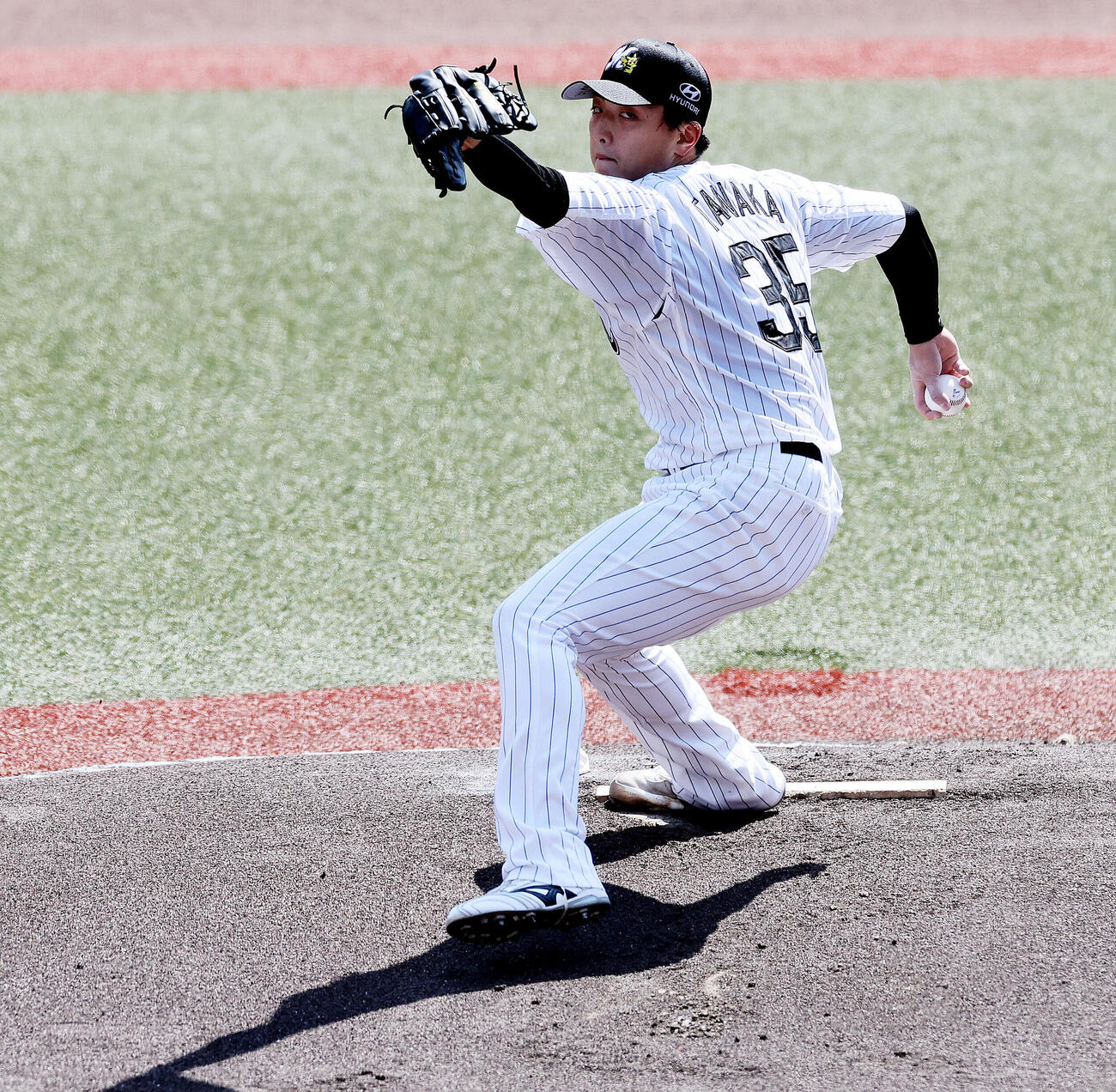 ロッテ対オリックス　ロッテ先発の田中晴也（撮影・野上伸悟）