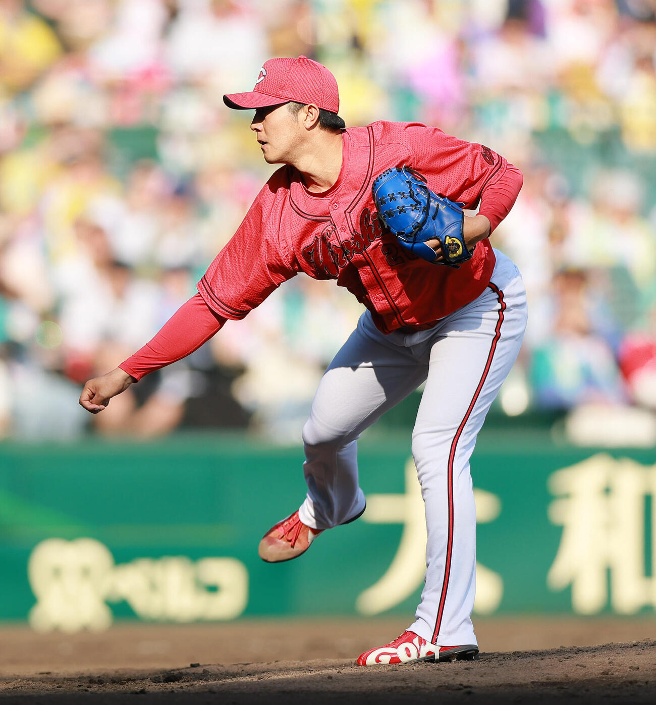 阪神対広島　8回裏に登板する益田武尚（撮影・上山淳一）