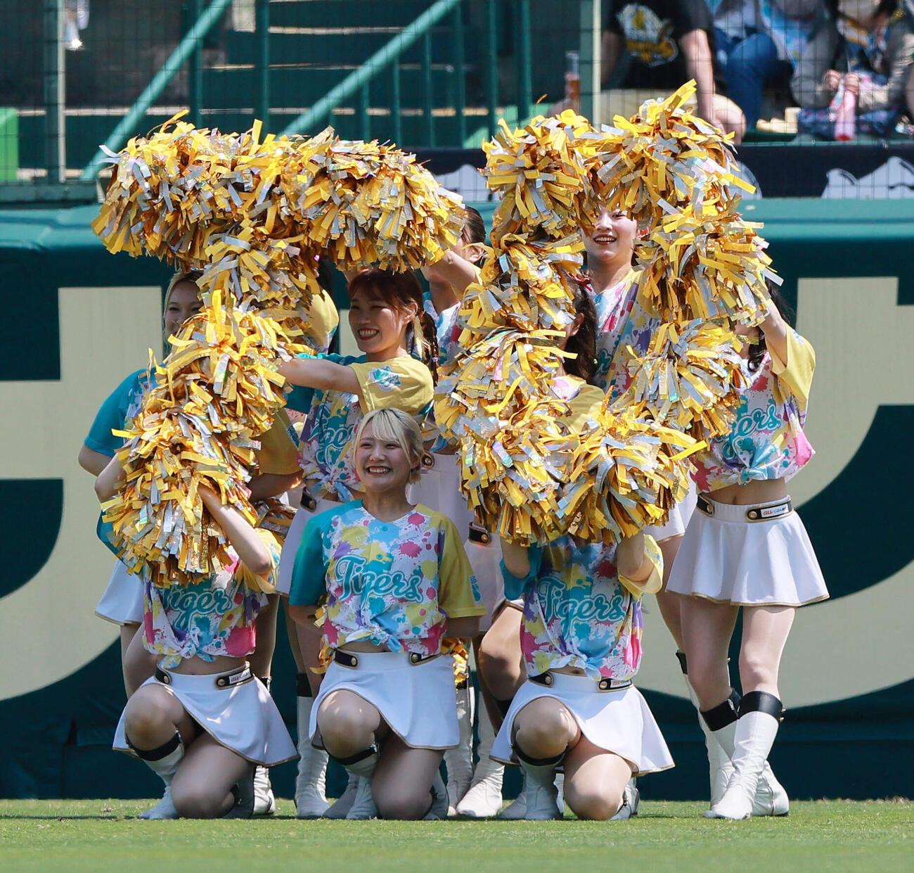 阪神対広島　TORACO DAYを盛り上げるタイガースガールズ（撮影・上山淳一）