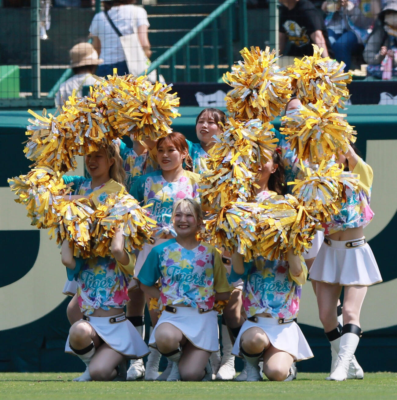 阪神対広島　TORACO DAYを盛り上げるタイガースガールズ（撮影・上山淳一）