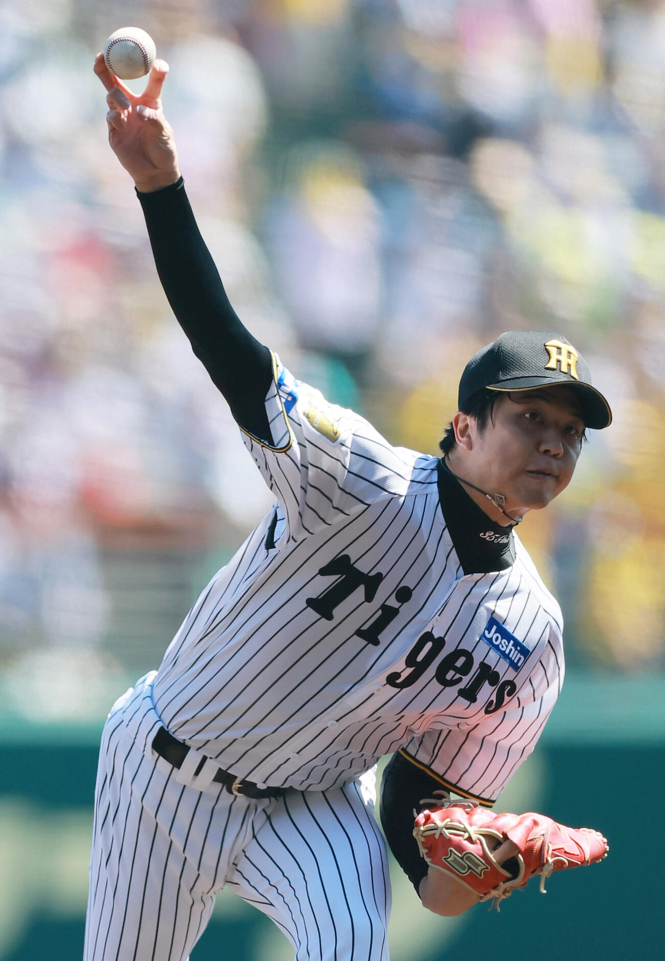 阪神対広島　阪神先発の才木浩人（撮影・上山淳一）