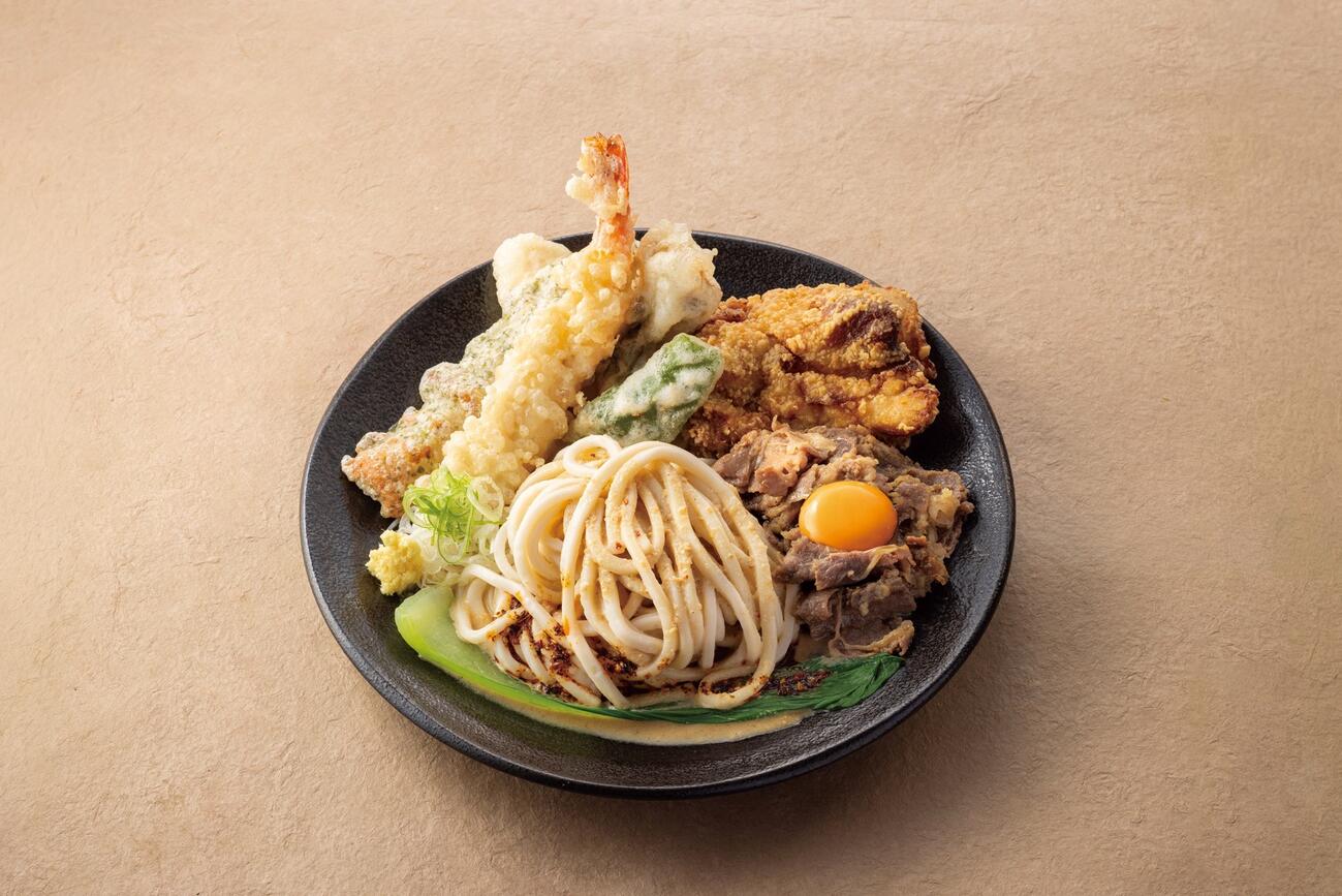 絵空事の豆乳坦々しあわせうどん＝2026年5月18日