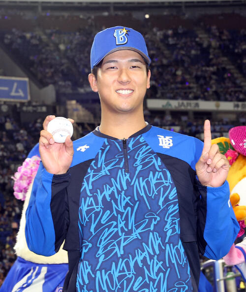 【DeNA】ドラ２島田舜也「どうもモアイです」初お立ち台自己紹介「もっと浸透」グッズも販売