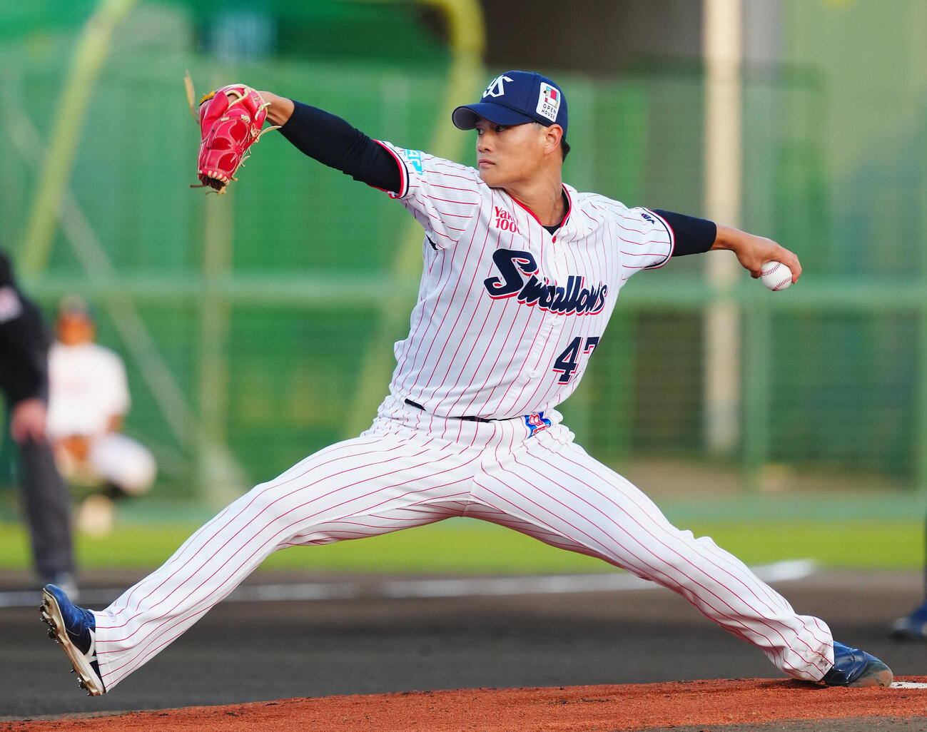 ヤクルト対巨人　ヤクルト先発の高橋奎二（撮影・垰建太）