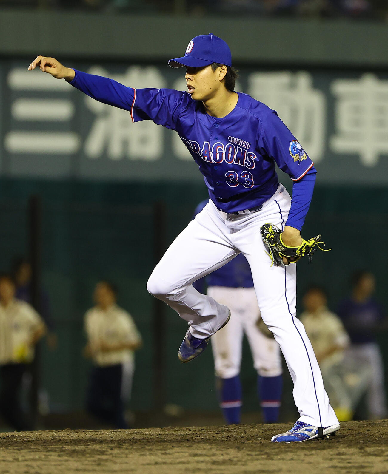 阪神対中日　中日3番手の杉浦稔大（撮影・上田博志）