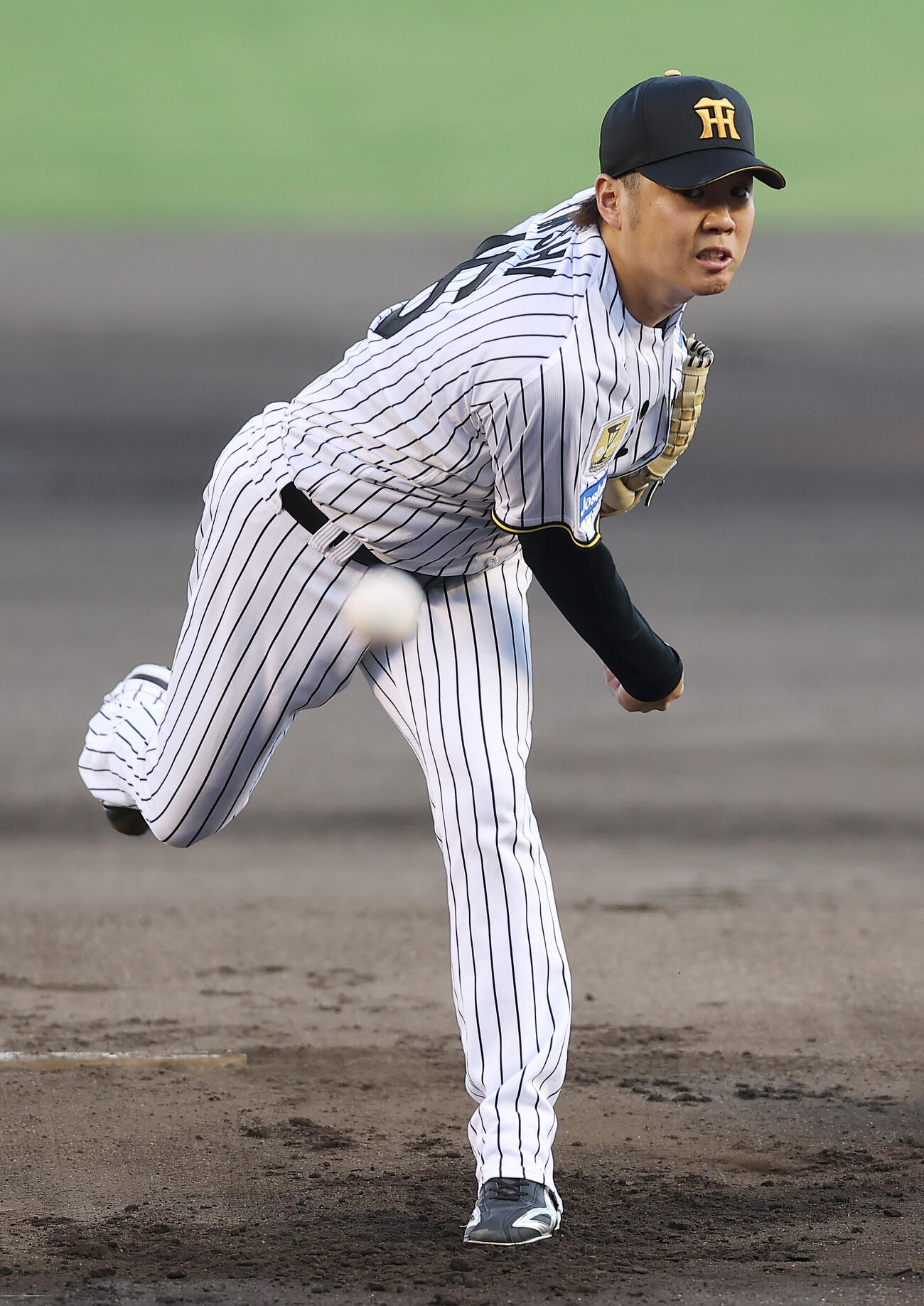 阪神対中日　力投する阪神先発の西勇輝（撮影・前田充）＝2026年5月19日