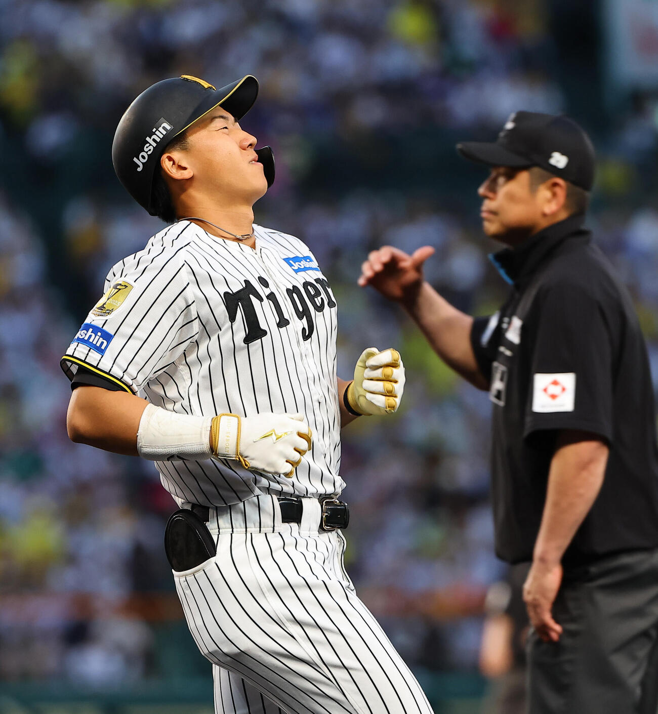 阪神対中日　2回裏阪神2死、立石正広は遊ゴロに倒れる（上田博志）＝2026年5月20日