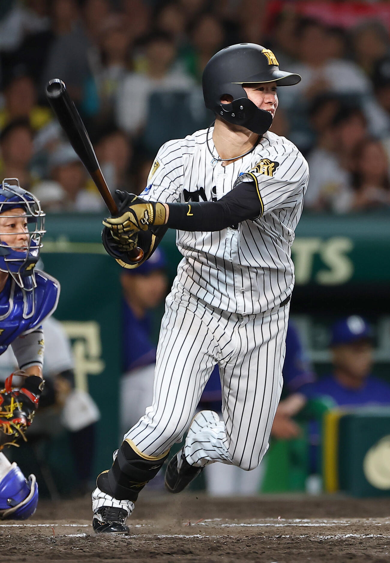 阪神対中日　4回裏阪神無死、中野拓夢は安打を放つ（上田博志）＝2026年5月20日