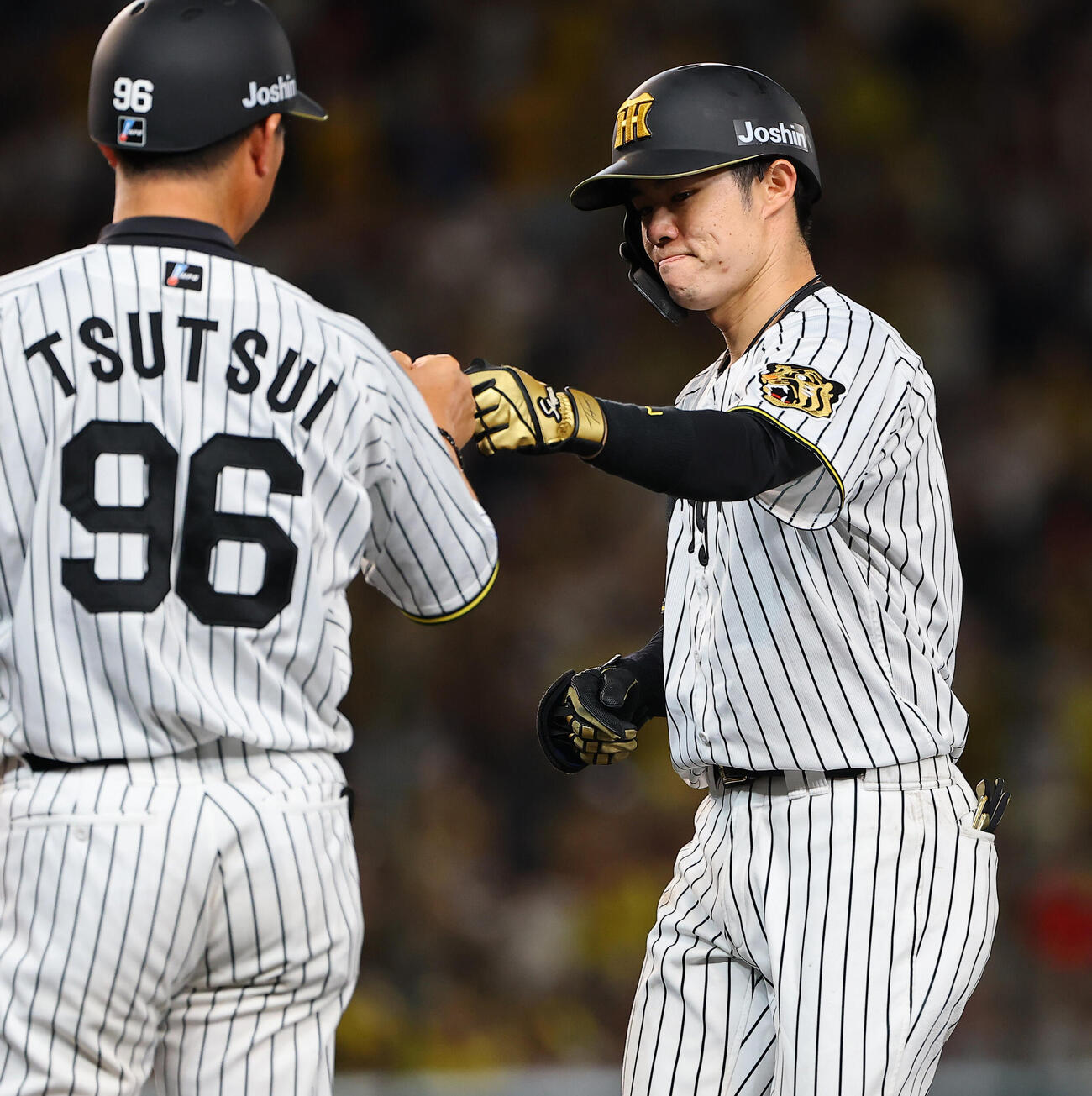 阪神対中日　7回裏阪神2死一、二塁、中野拓夢は適時打を放つ（上田博志）＝2026年5月20日