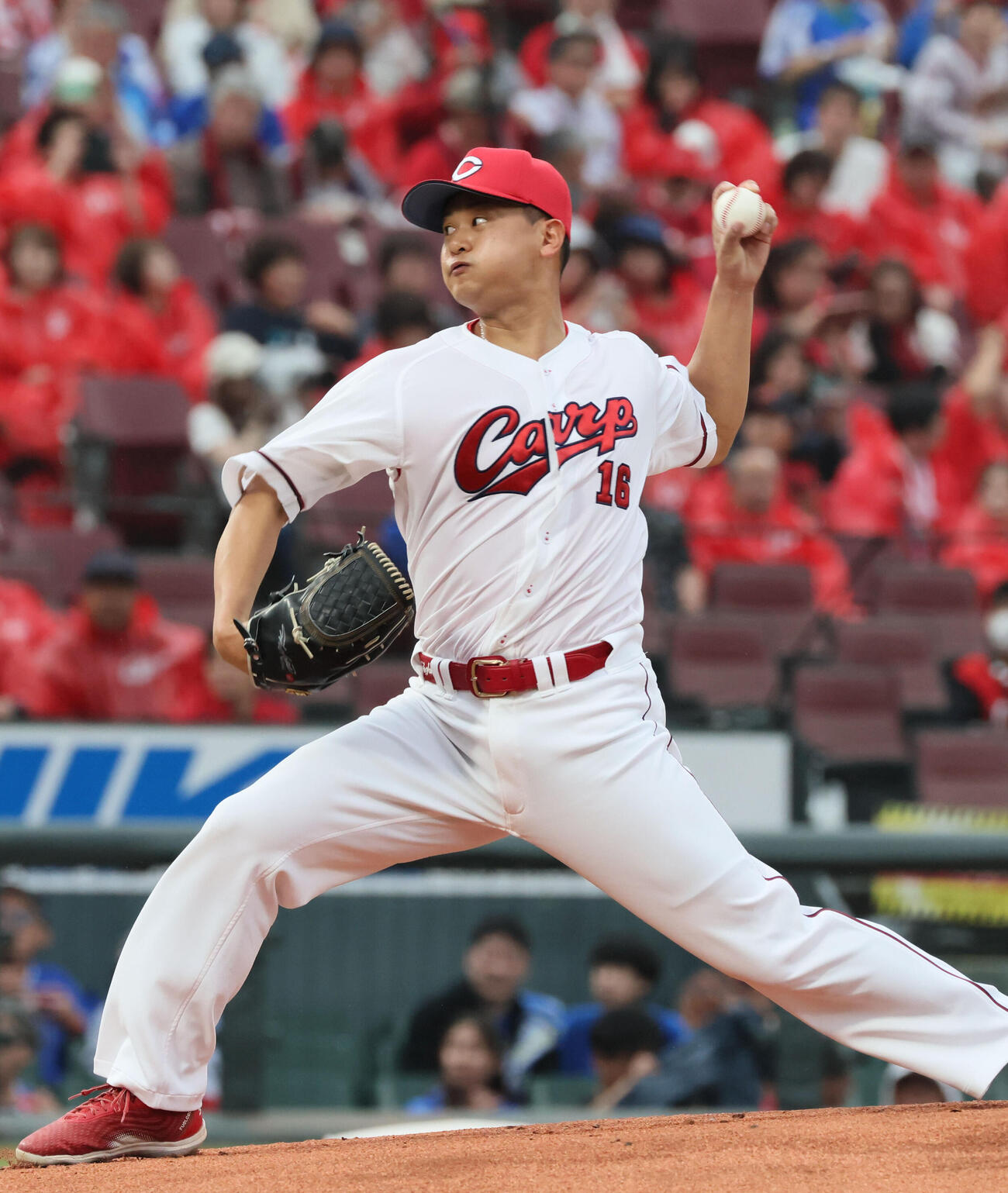 広島対DeNA　広島先発の森翔平（撮影・加藤孝規）