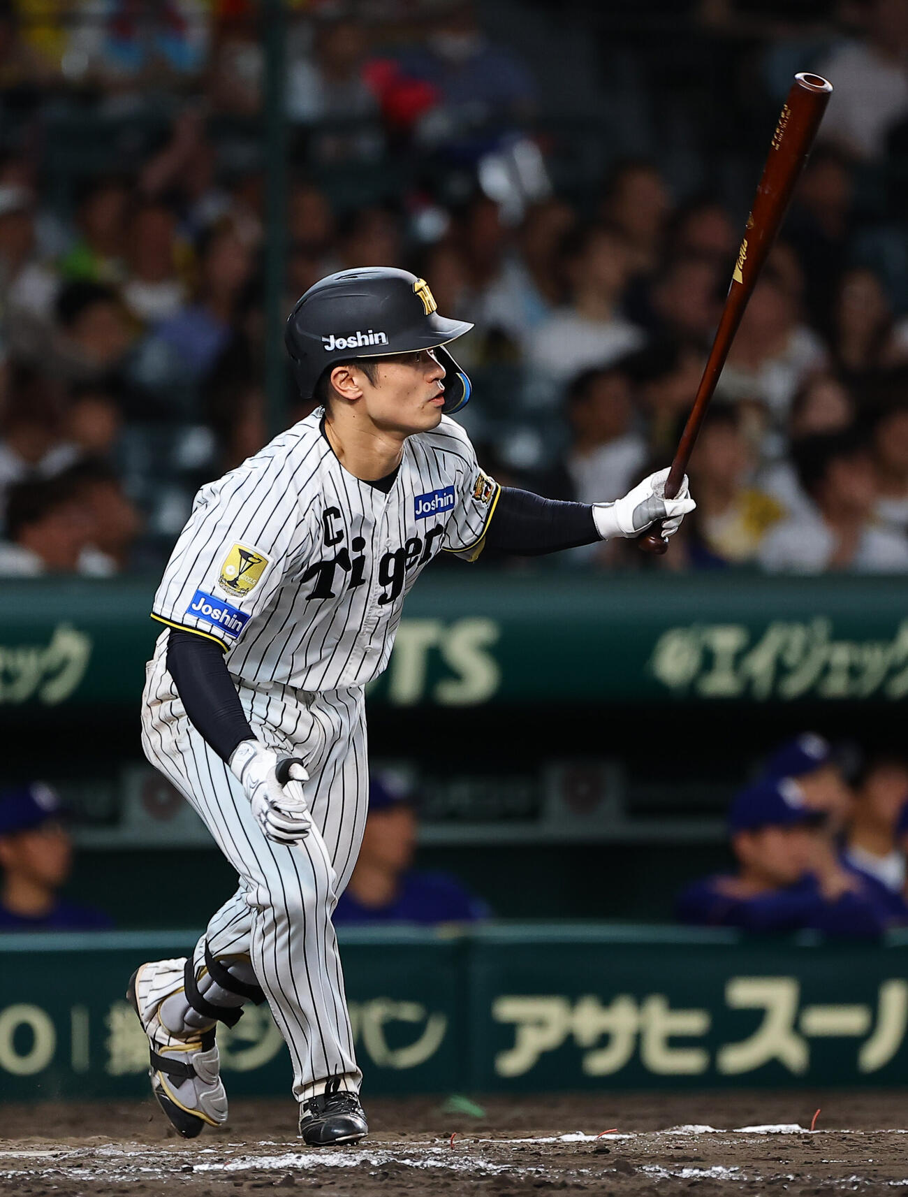 阪神対中日　8回裏阪神2死満塁、坂本誠志郎は適時打を放つ（撮影・上田博志）