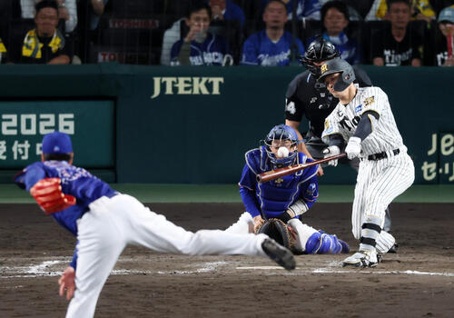 阪神】坂本誠志郎バットで猛威 途中出場で2点打2本「1点でも入れば
