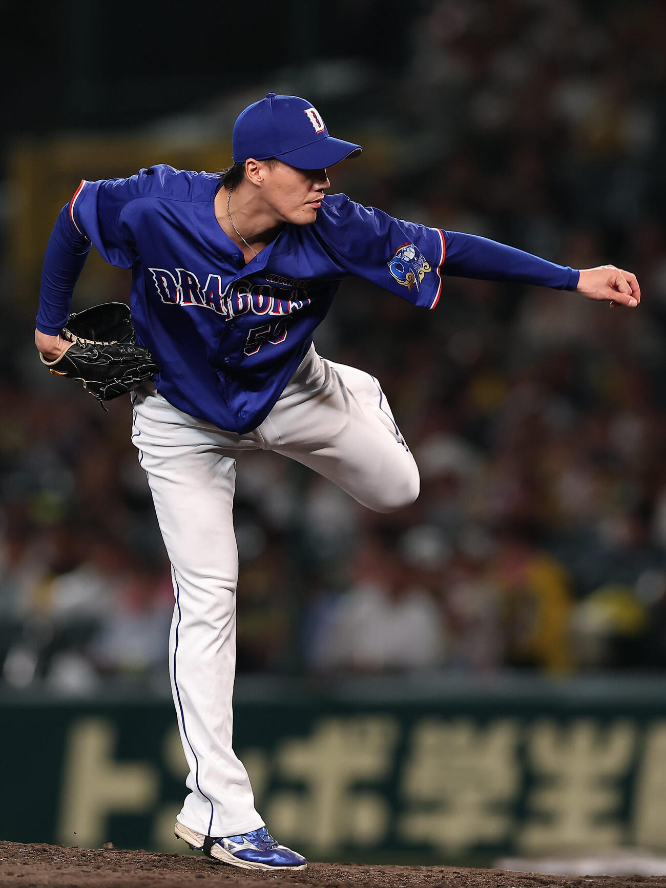 阪神対中日　中日3番手の斉藤綱記（撮影・前田充）