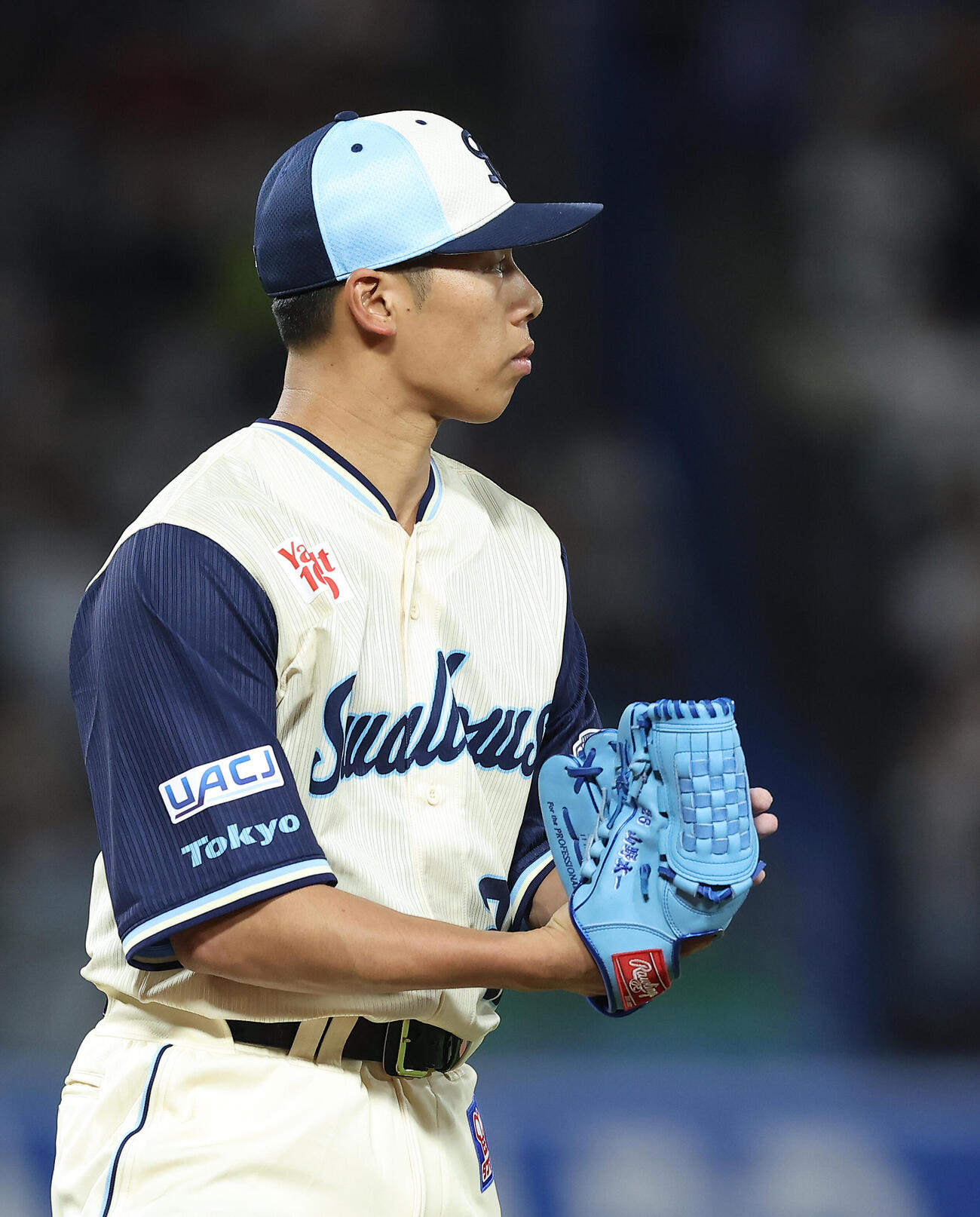ヤクルト対巨人　7回表を抑える山野太一（撮影・河田真司）