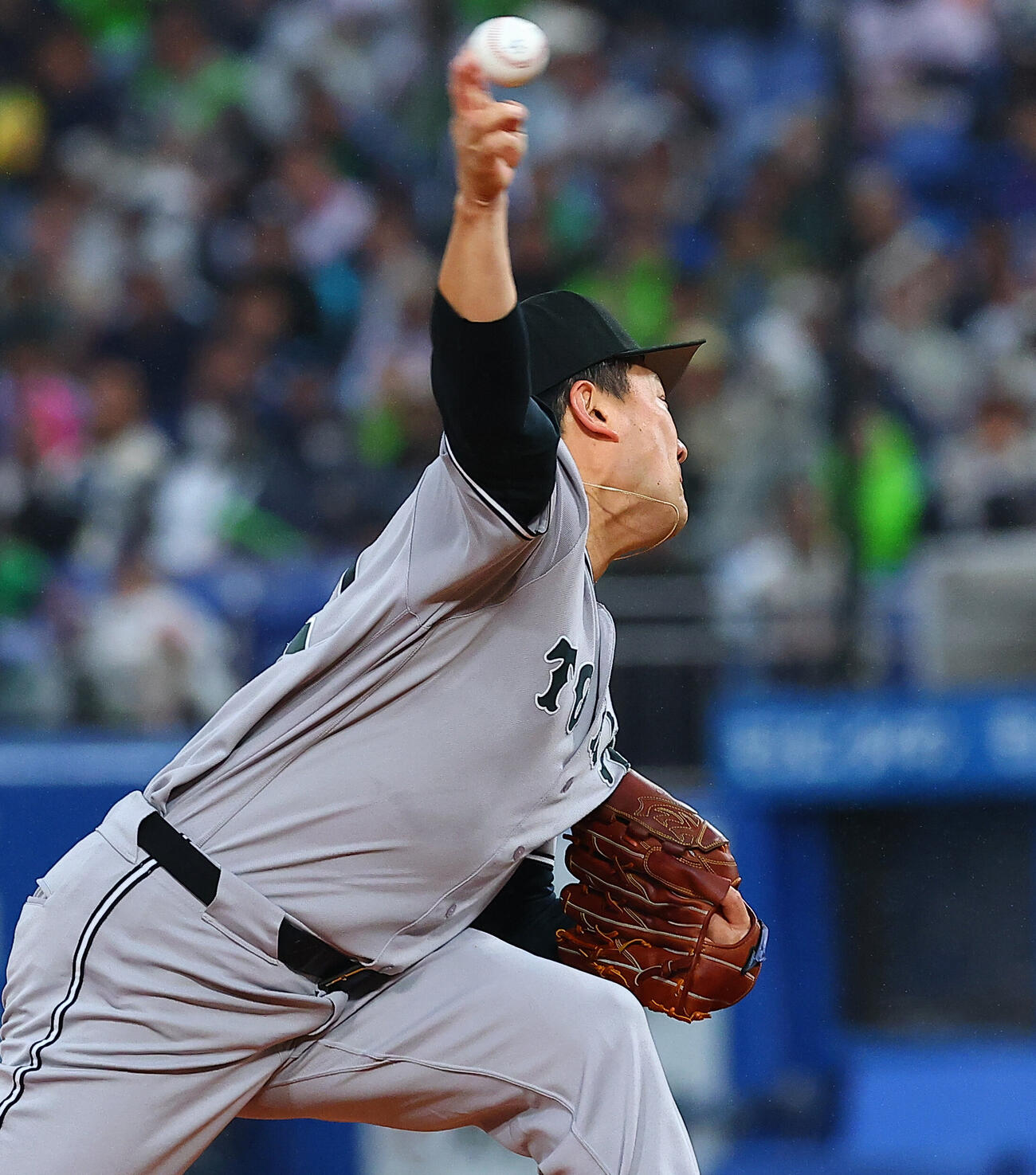 ヤクルト対巨人　巨人先発の田中将大（撮影・野上伸悟）