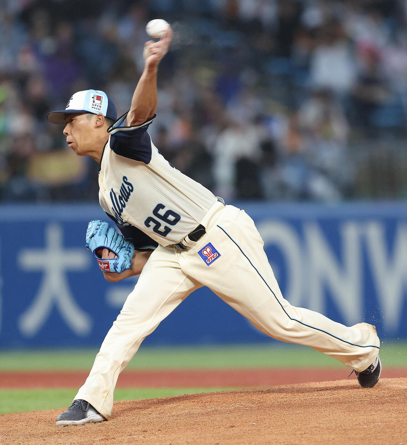 ヤクルト対巨人　ヤクルト先発の山野太一（撮影・河田真司）