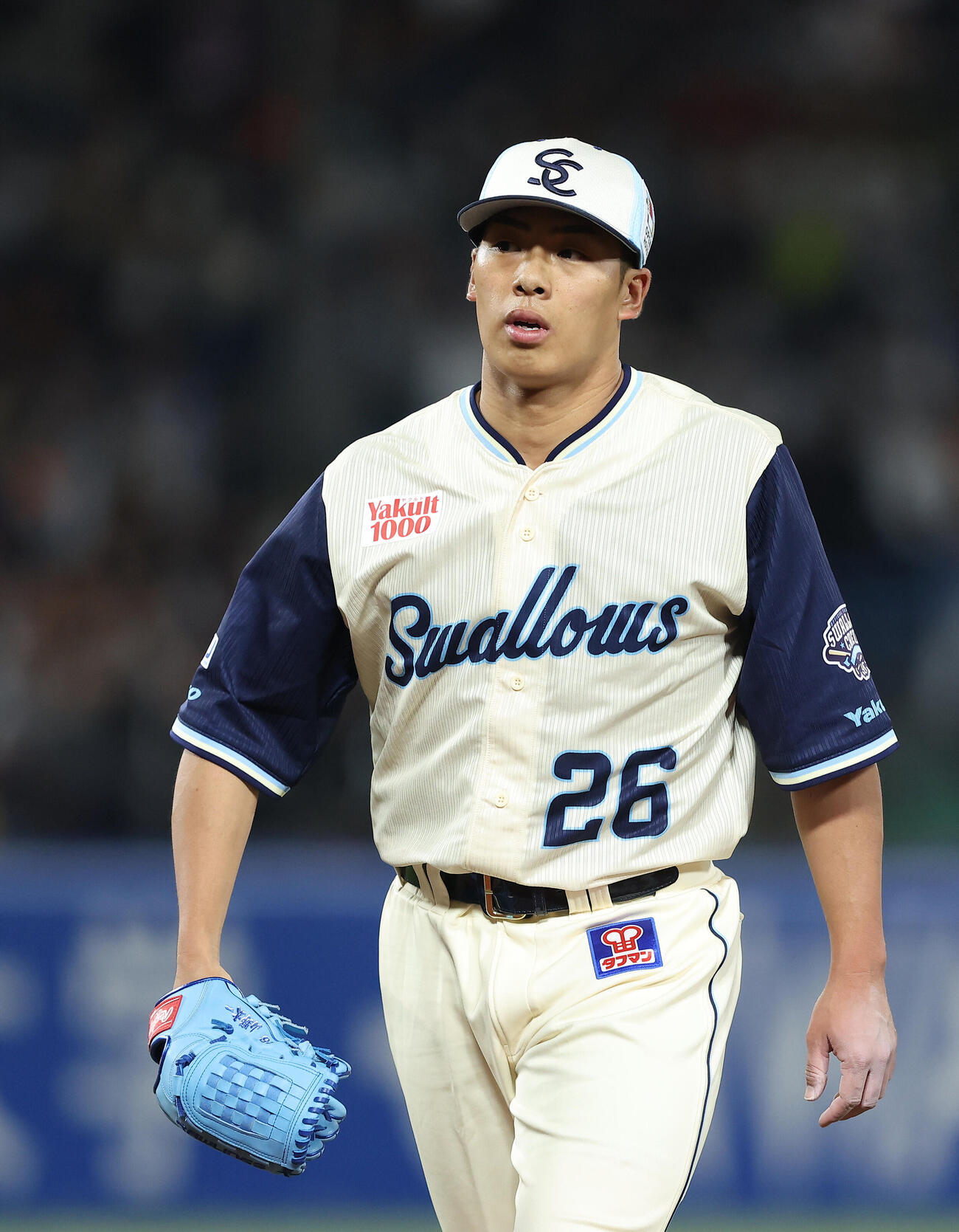 ヤクルト対巨人　7回表を抑える山野太一（撮影・河田真司）
