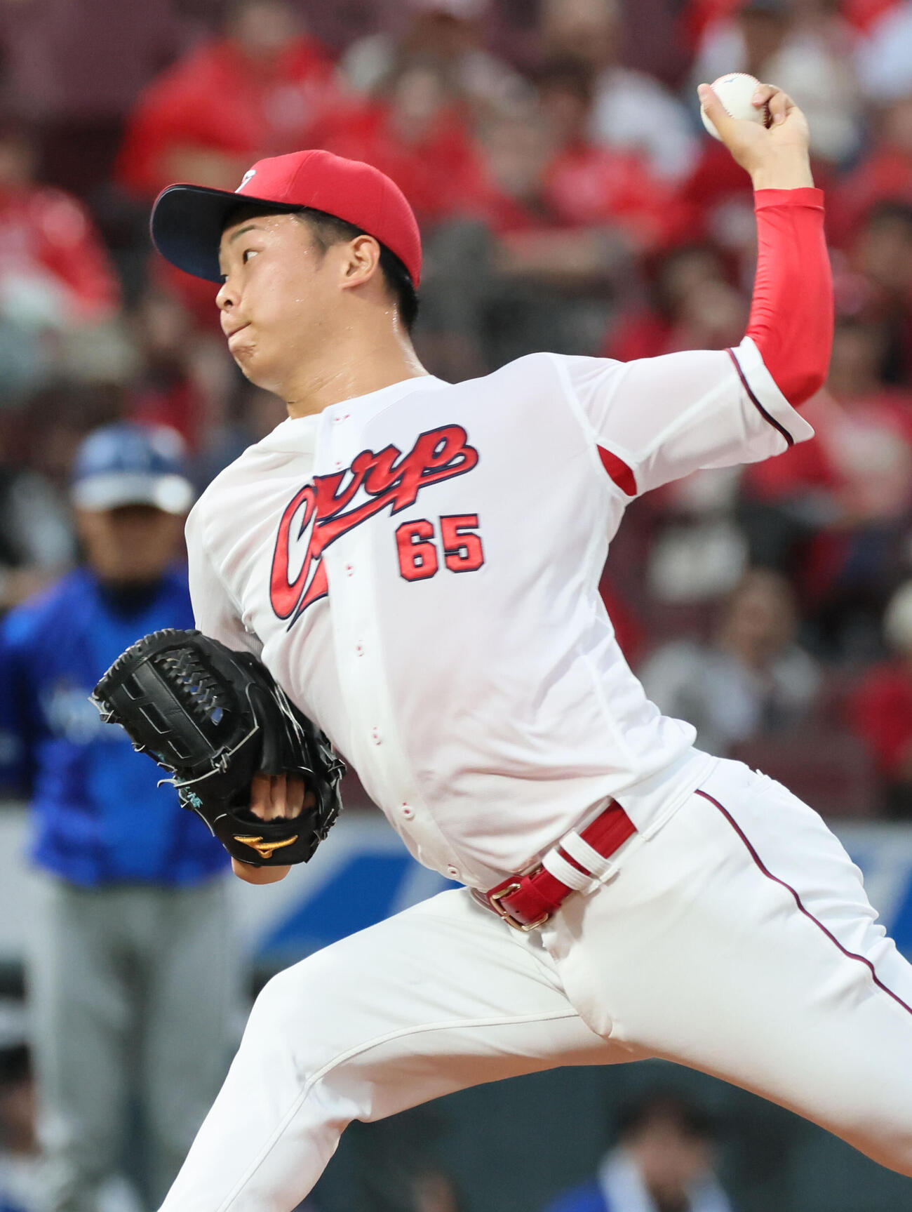 広島対DeNA　広島先発の玉村昇悟（撮影・加藤孝規）