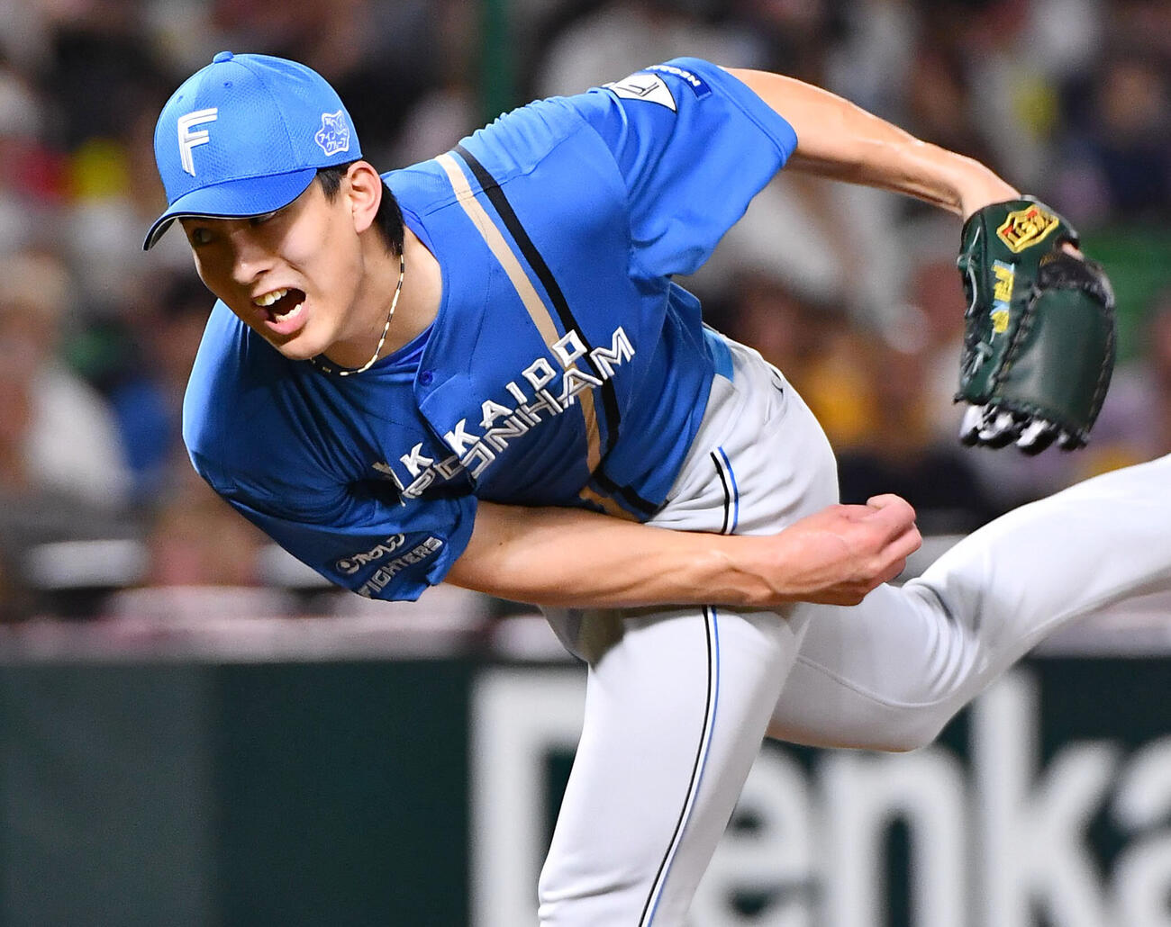 ソフトバンク対日本ハム　日本ハム先発の達孝太（撮影・岩下翔太）