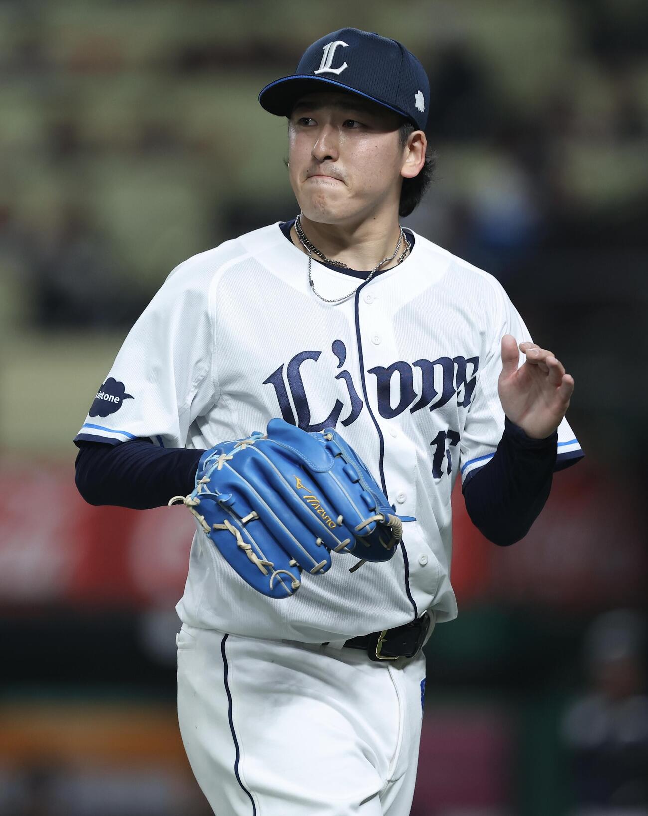 西武対オリックス　3回表を抑える隅田知一郎（撮影・河田真司）