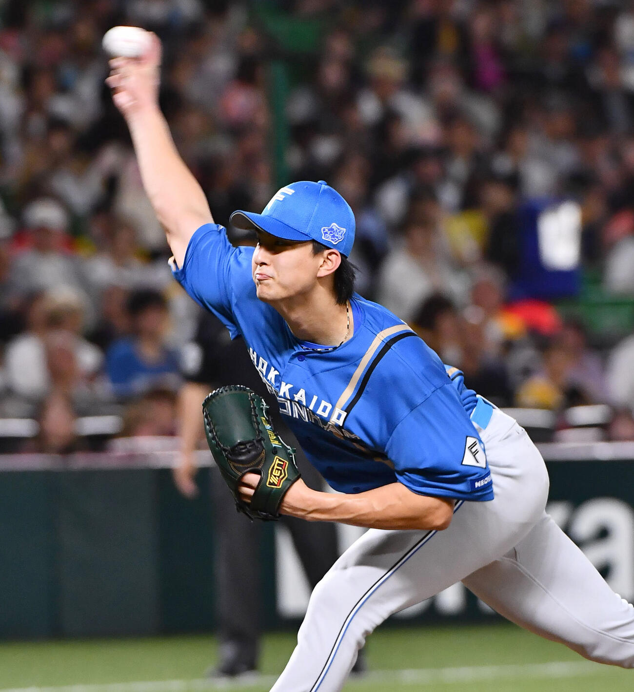 ソフトバンク対日本ハム　日本ハム先発の達孝太（撮影・岩下翔太）