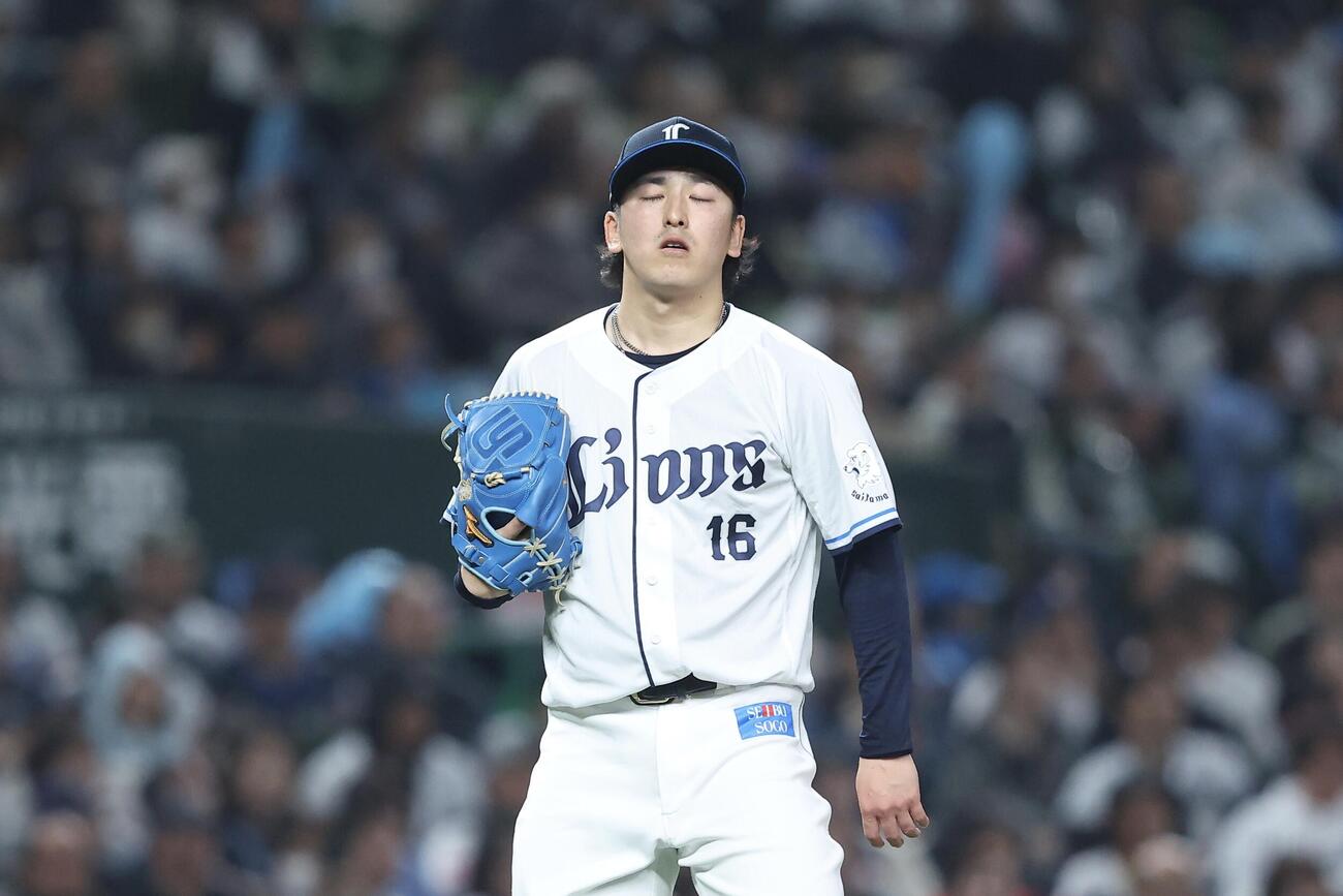 西武対オリックス　7回表を抑える隅田知一郎（撮影・河田真司）