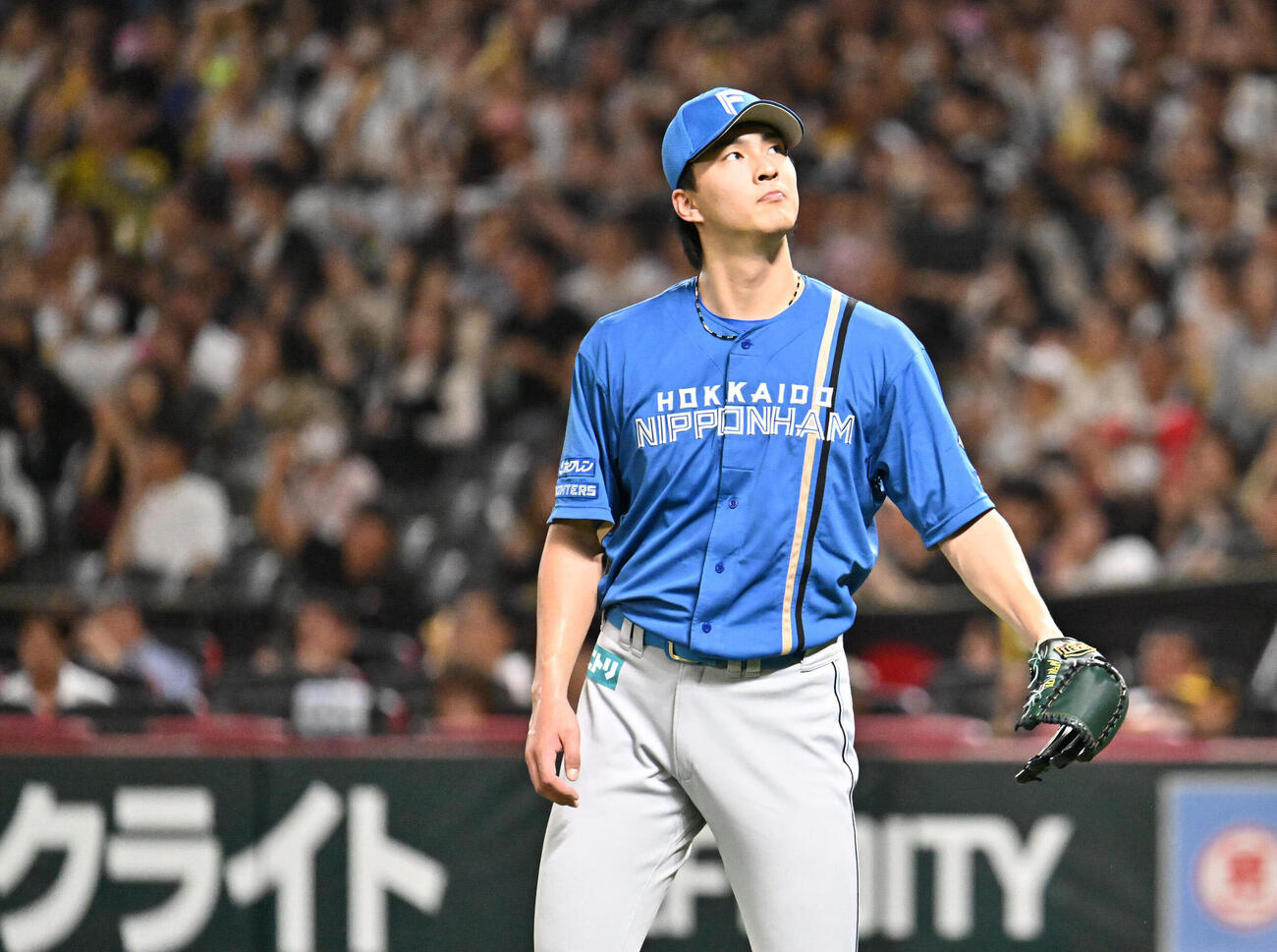 ソフトバンク対日本ハム　7回裏ソフトバンク1死、達孝太は山本祐大に本塁打を許す（撮影・林敢治）＝2026年5月22日