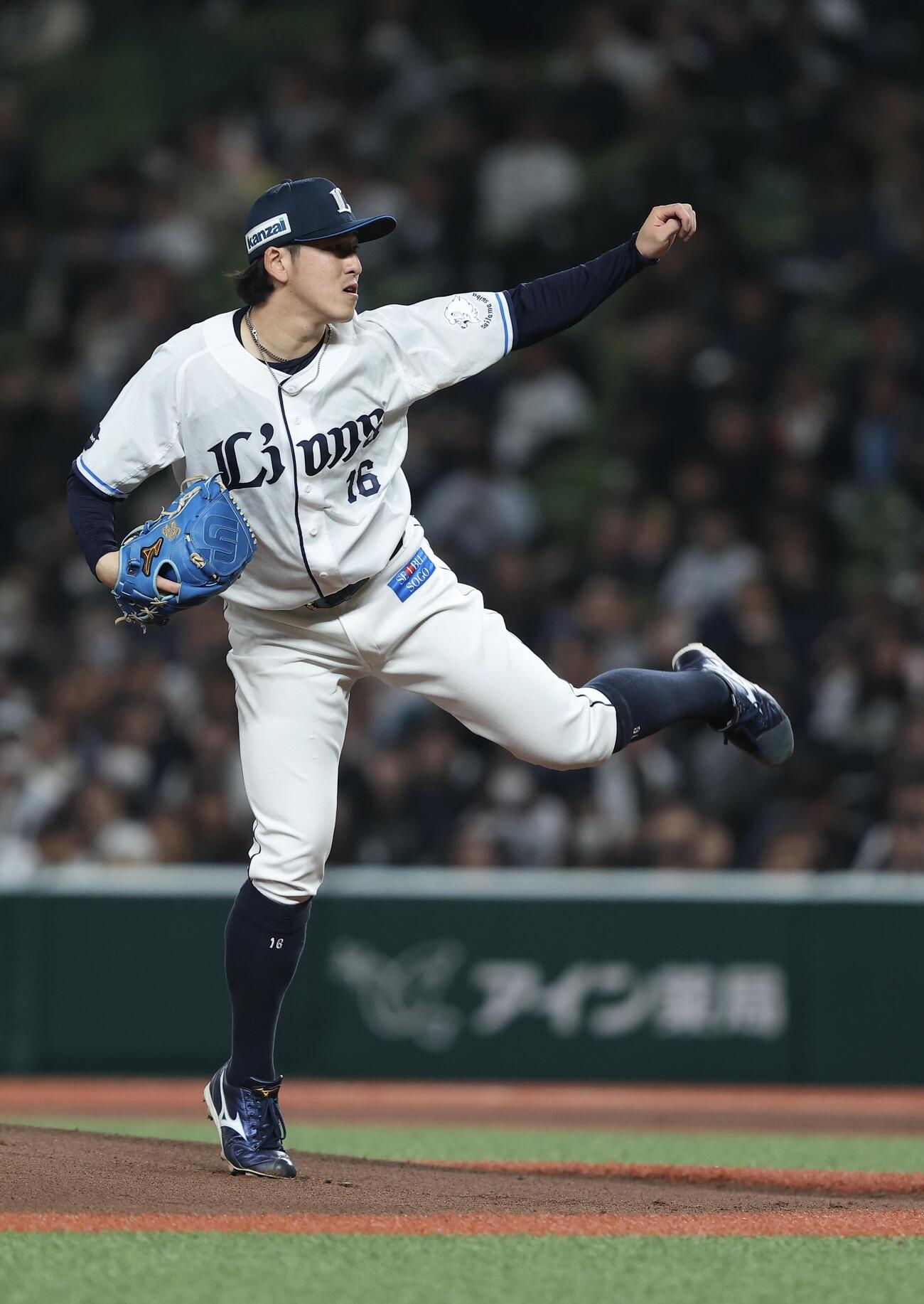 西武対オリックス　西武先発の隅田知一郎（撮影・河田真司）