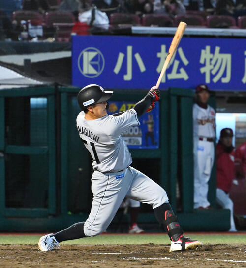 【ロッテ】山口航輝が勝ち越し弾「マスノスケのおかげ」前日チームメート鈴木からすしごちそうに