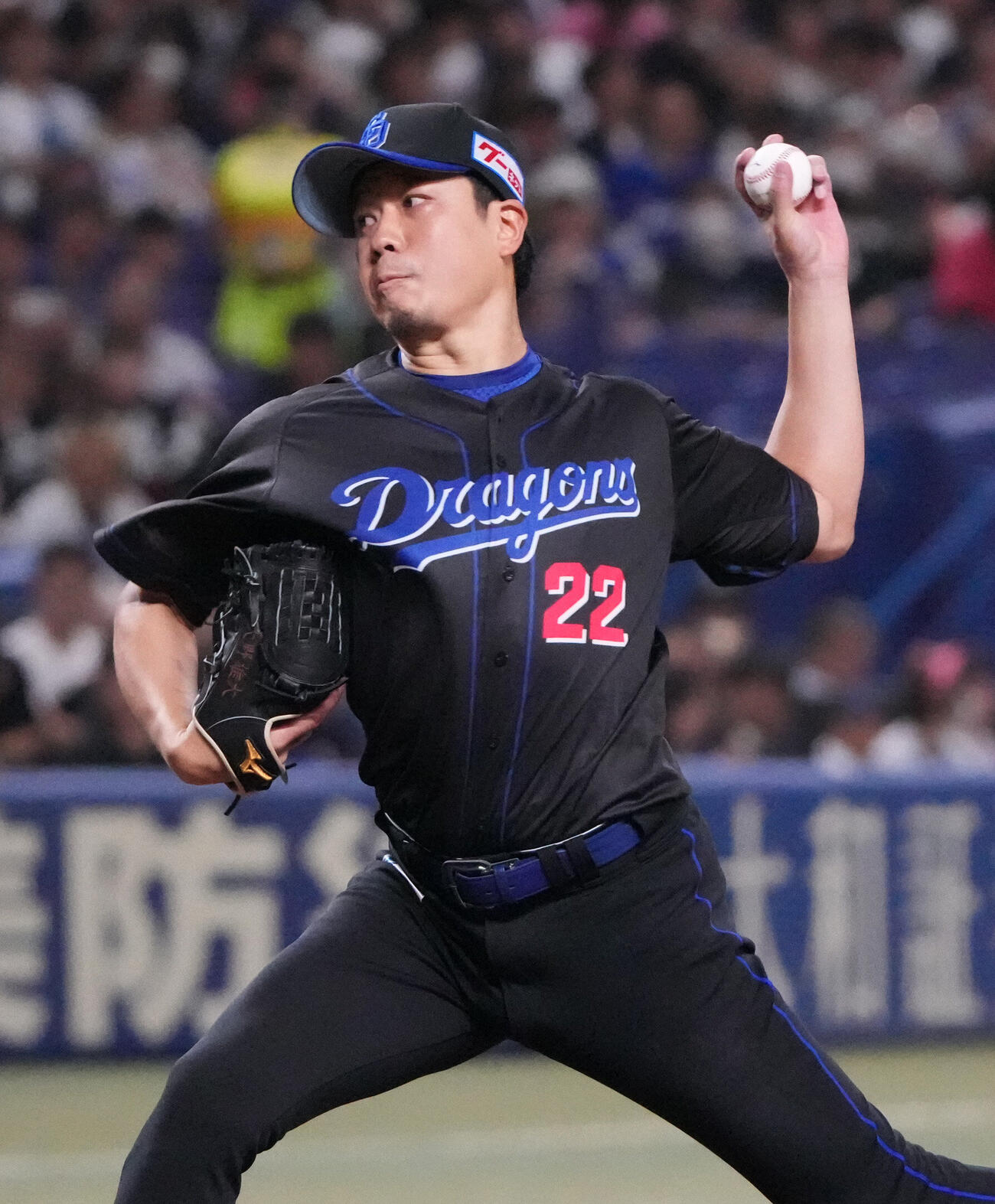 中日対広島　1回表、登板する中日先発の大野雄大（撮影・森本幸一）＝2026年5月23日